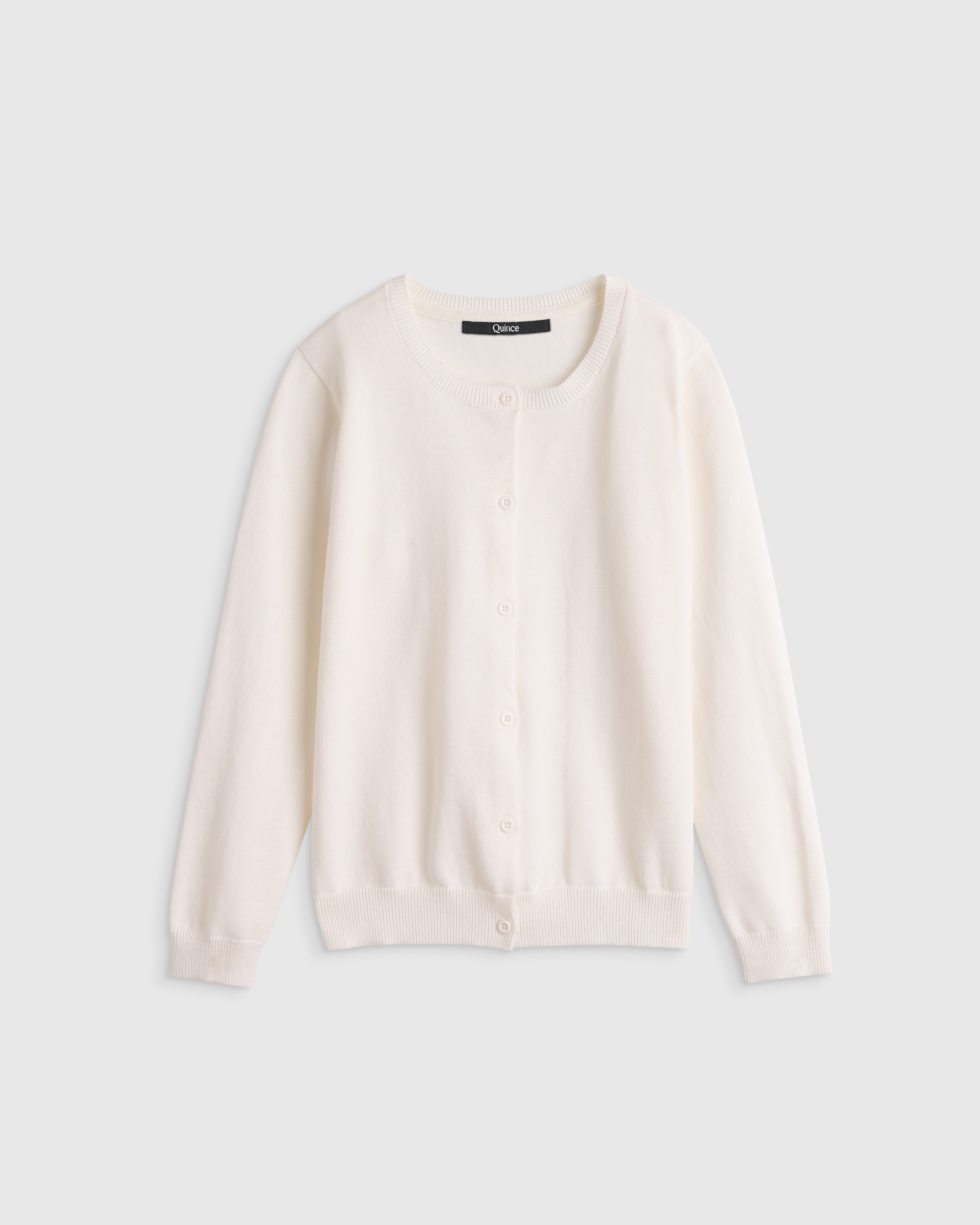 100% Organic Cotton Crewneck Cardigan — Image 16