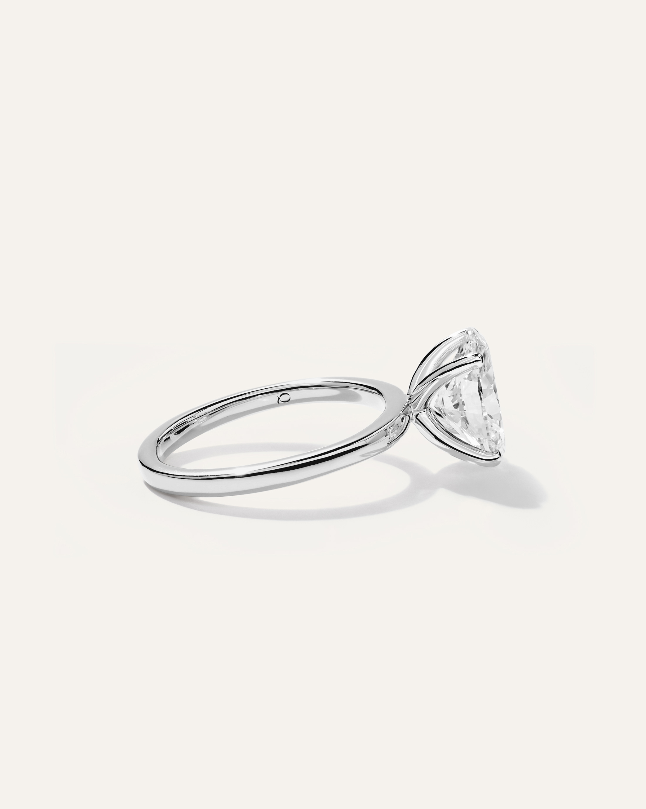 Lab Grown Diamond Oval Comfort Fit Engagement Ring - 2.5ct — Image 7