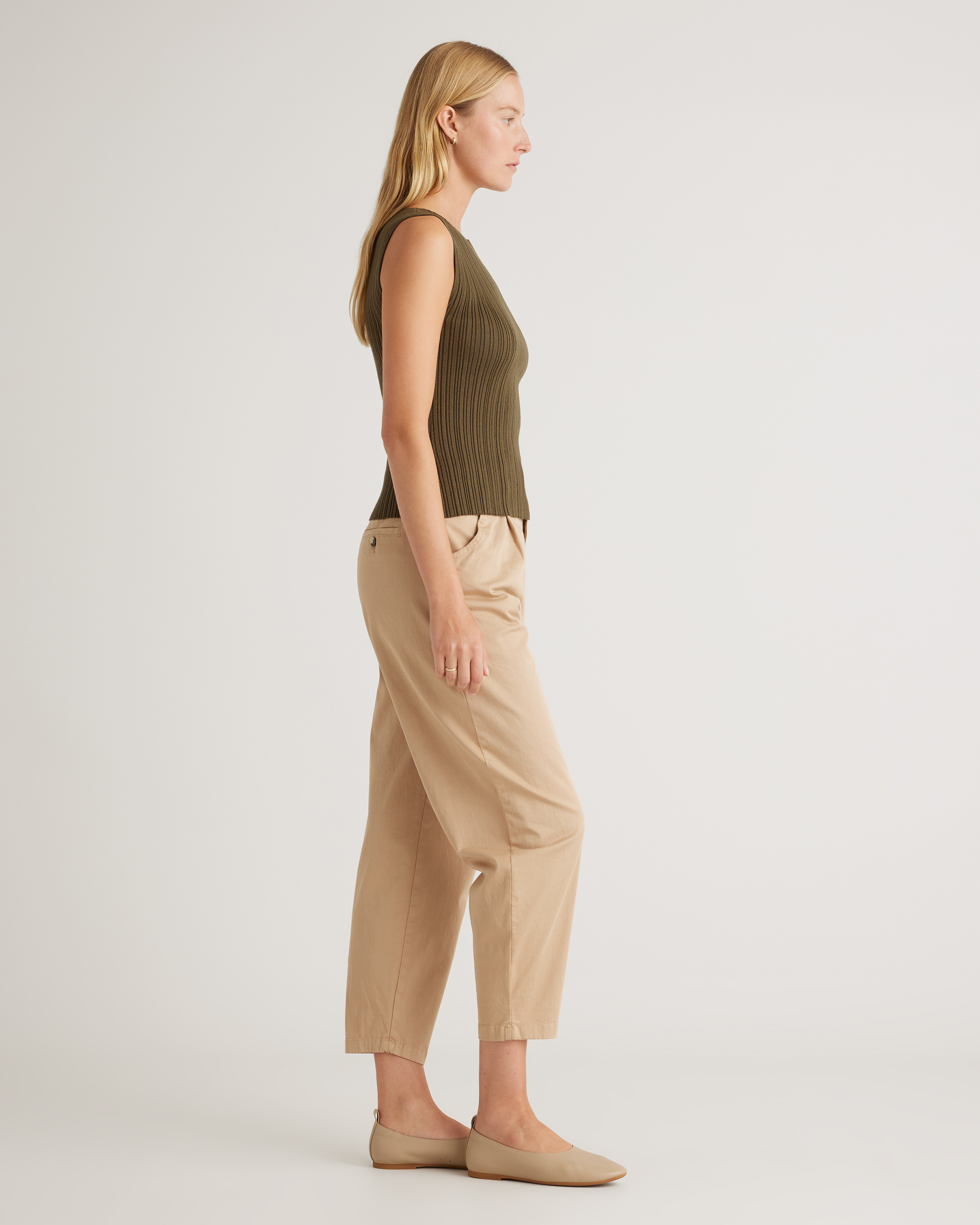 Cotton Cashmere Ribbed Tank — Image 12