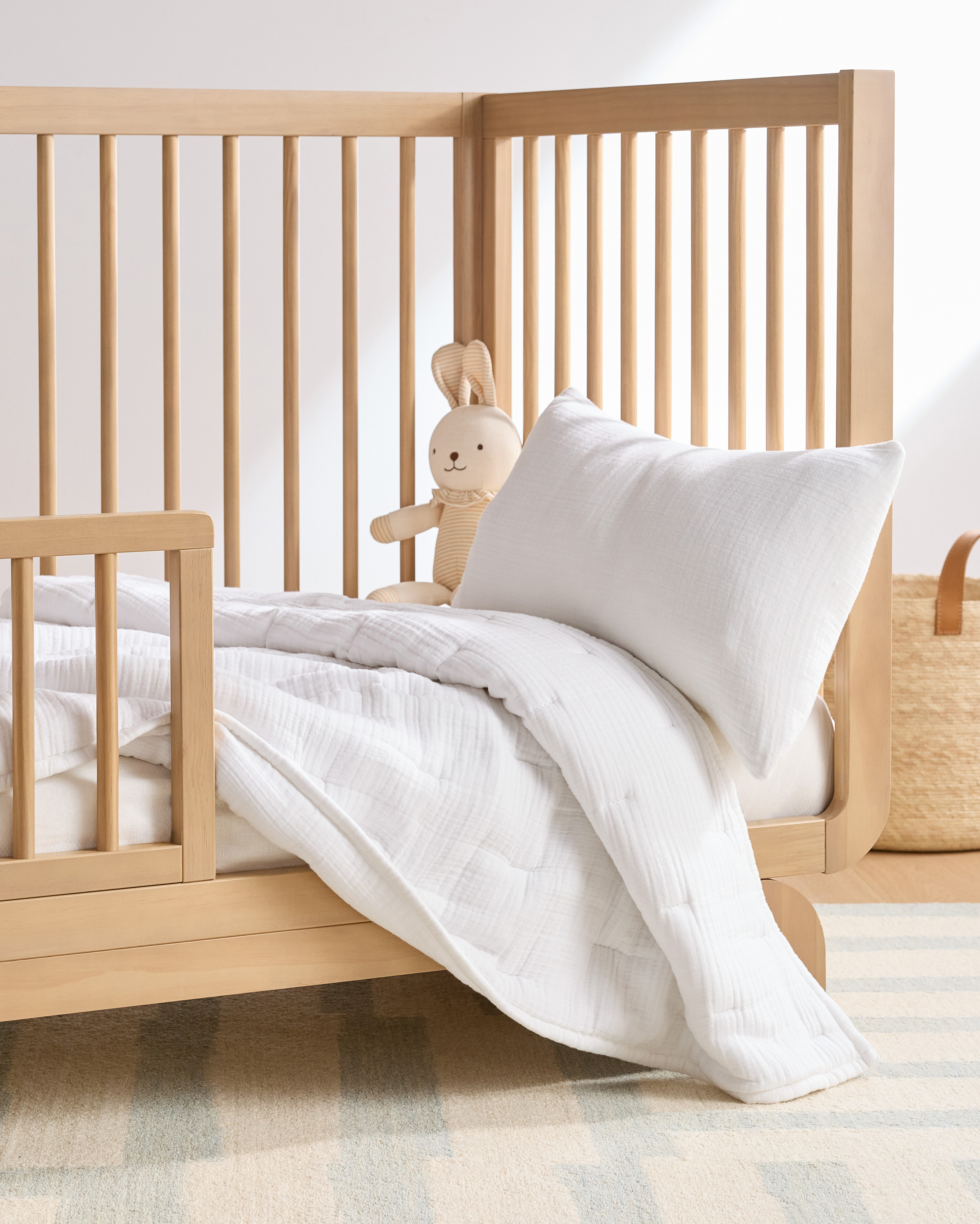 Organic Cotton Gauze Toddler Quilt — Image 13