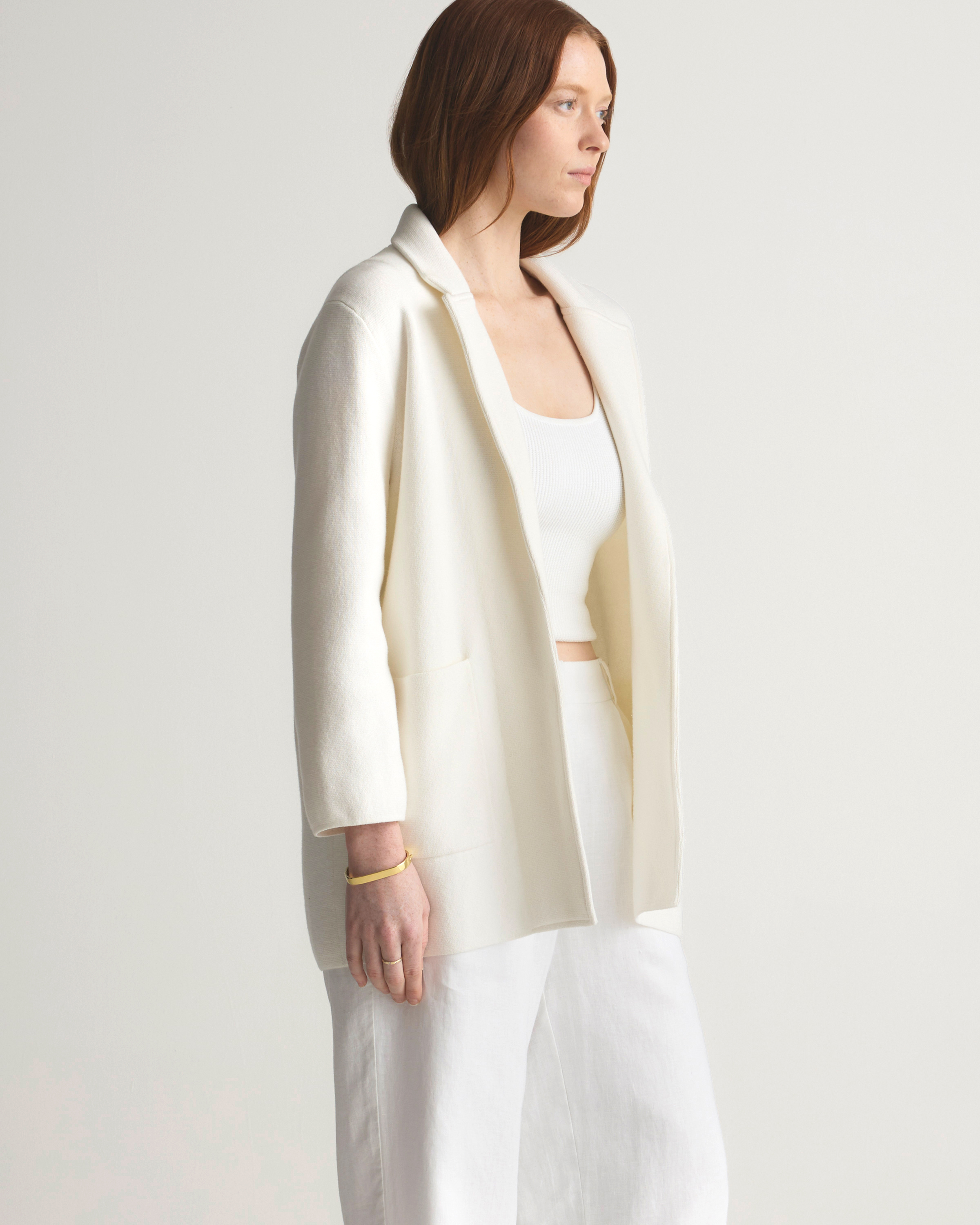 100% Organic Cotton Knit Blazer — Image 29