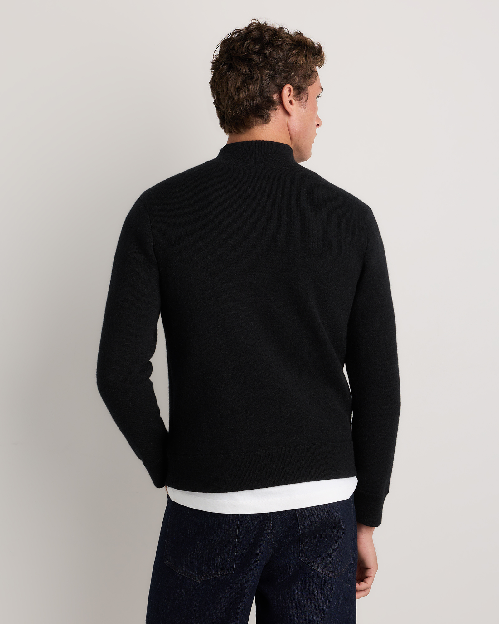 100% Reversible Cashmere Full Zip Sweater — Image 11