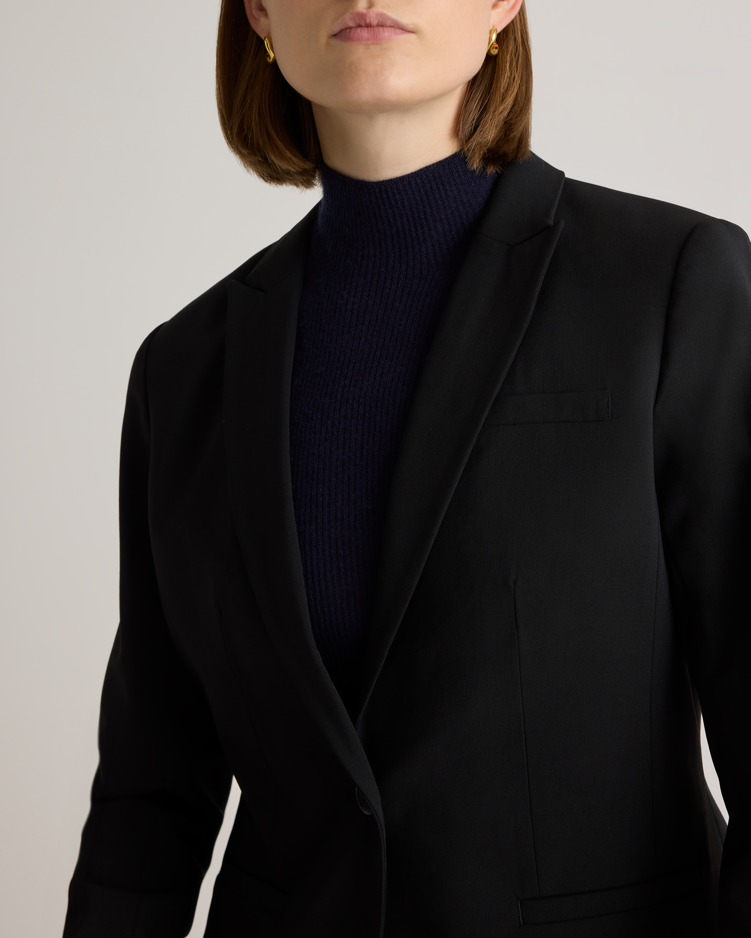 Italian Wool Tailored Blazer — Image 7