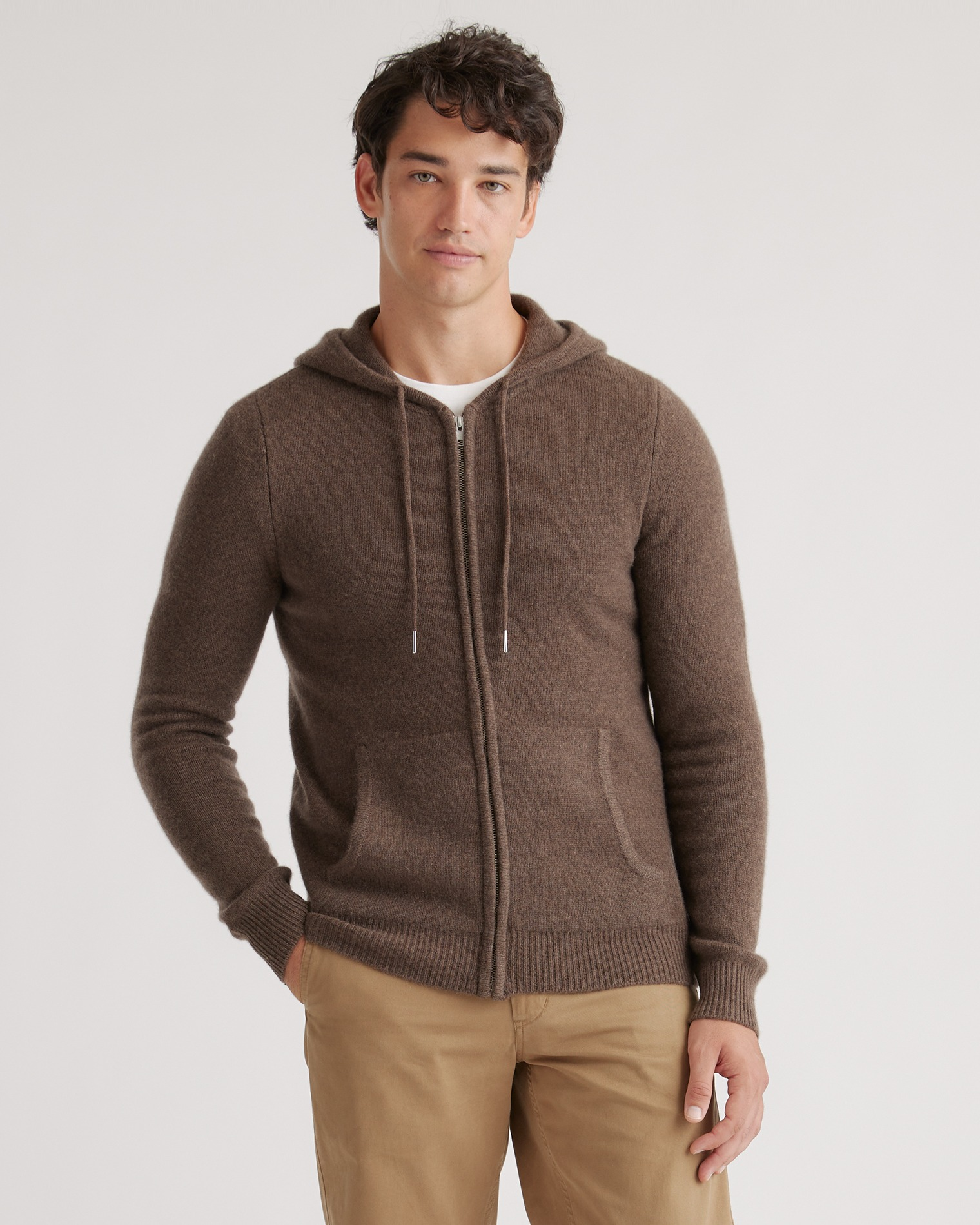 Mongolian Spring Cashmere Full-Zip Hoodie — Image 10