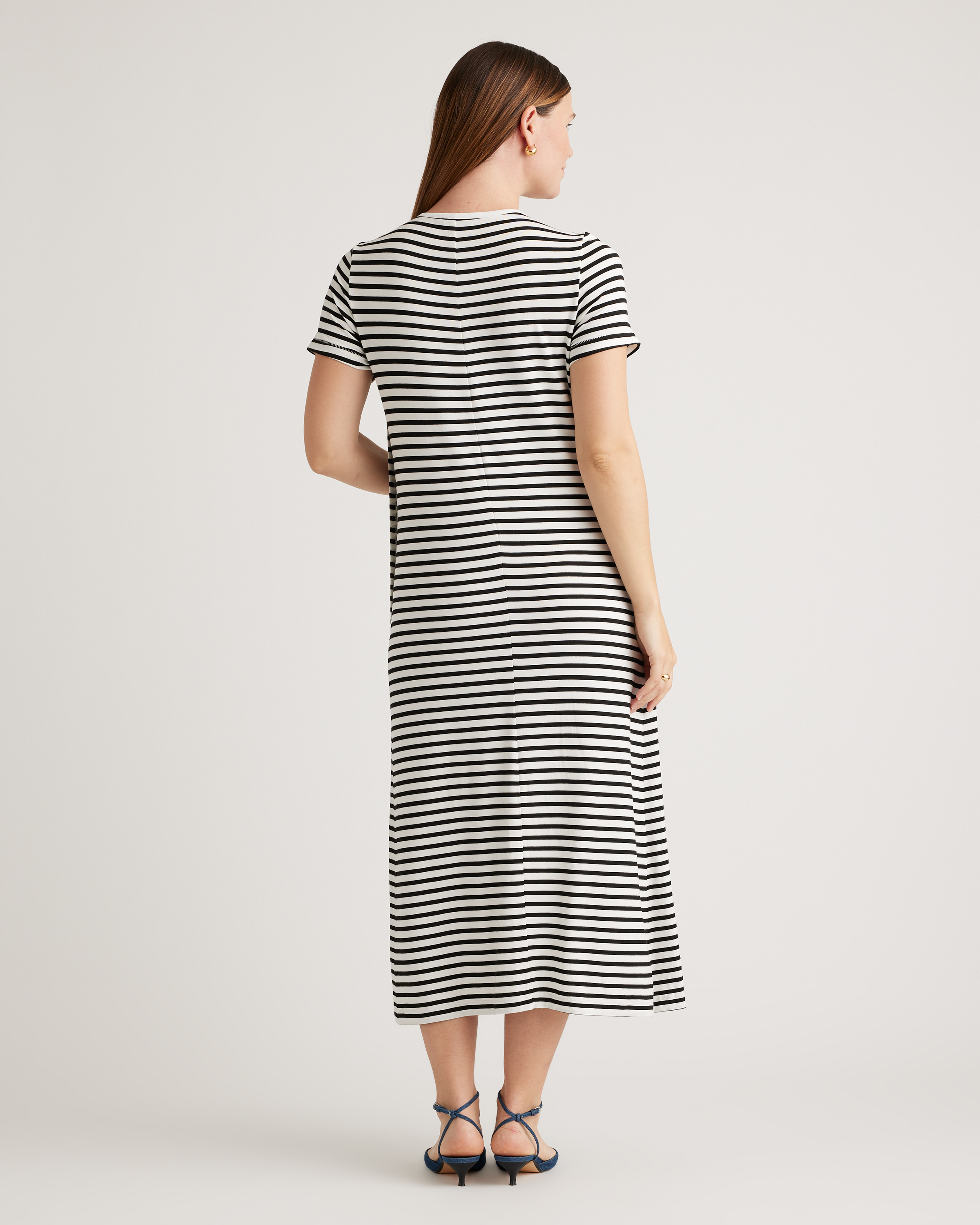 Bamboo Jersey Maternity & Nursing T-Shirt Dress — Image 5
