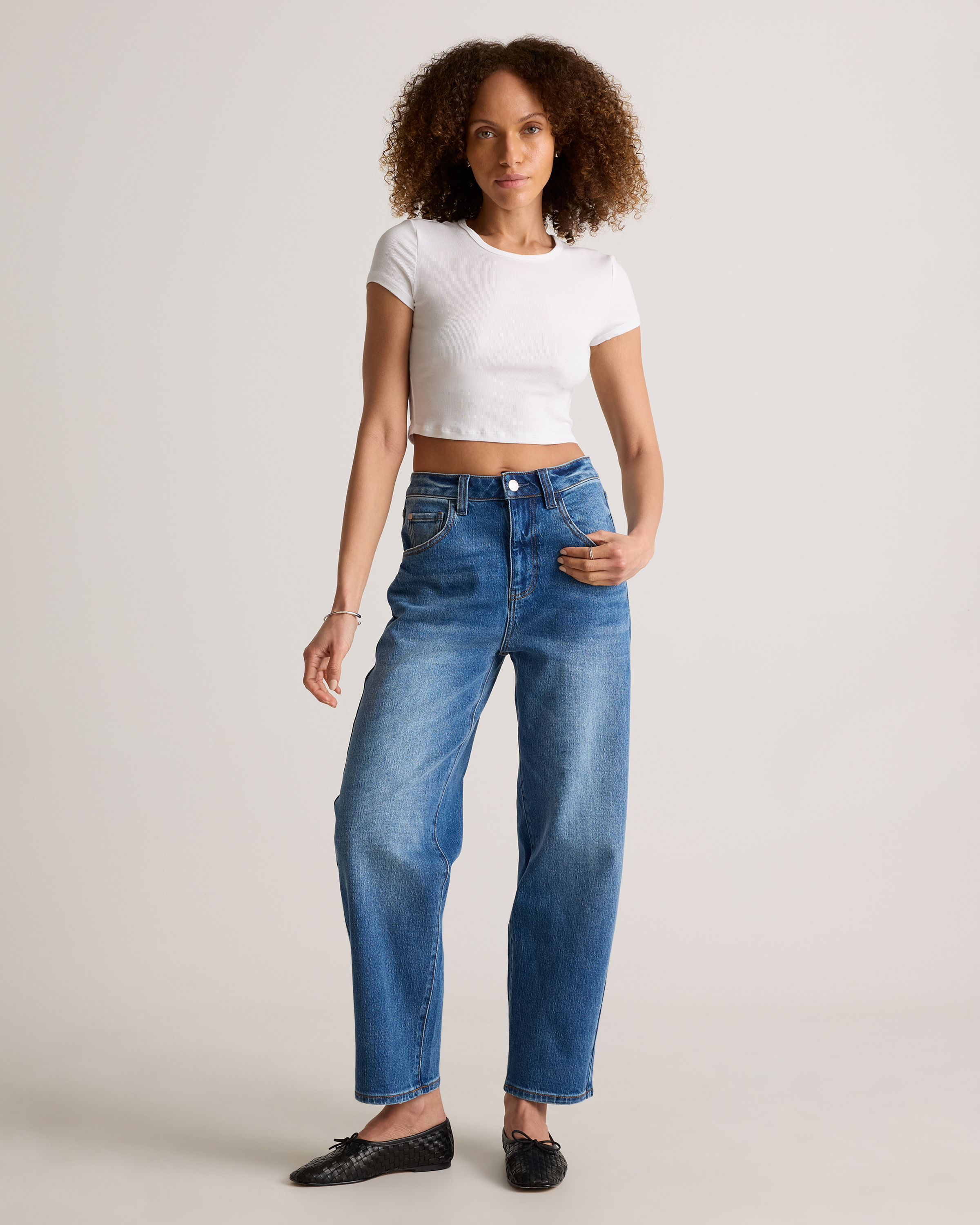 Bella Stretch Barrel Jeans — Image 7