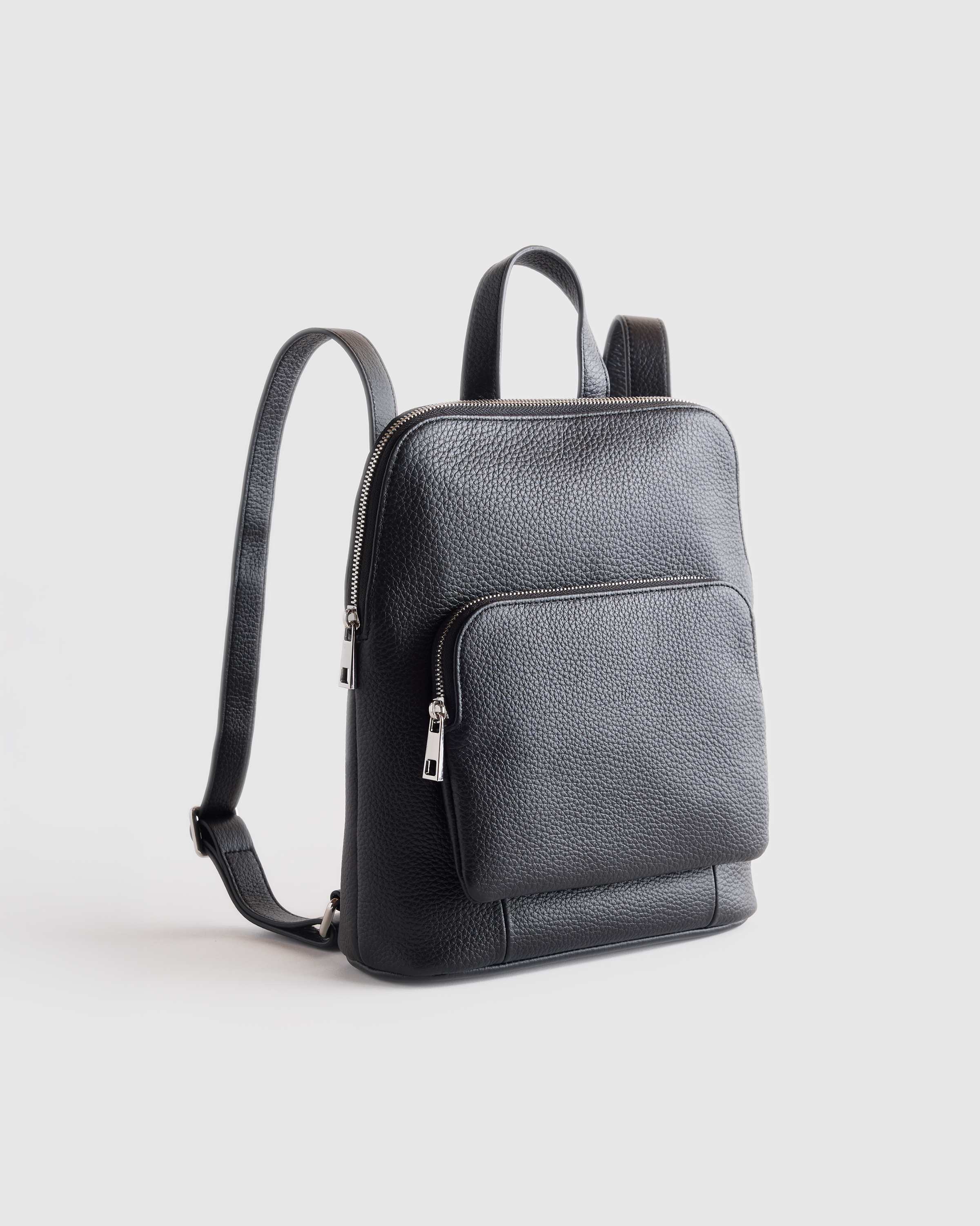 Italian Leather Mini Convertible Backpack — Image 12