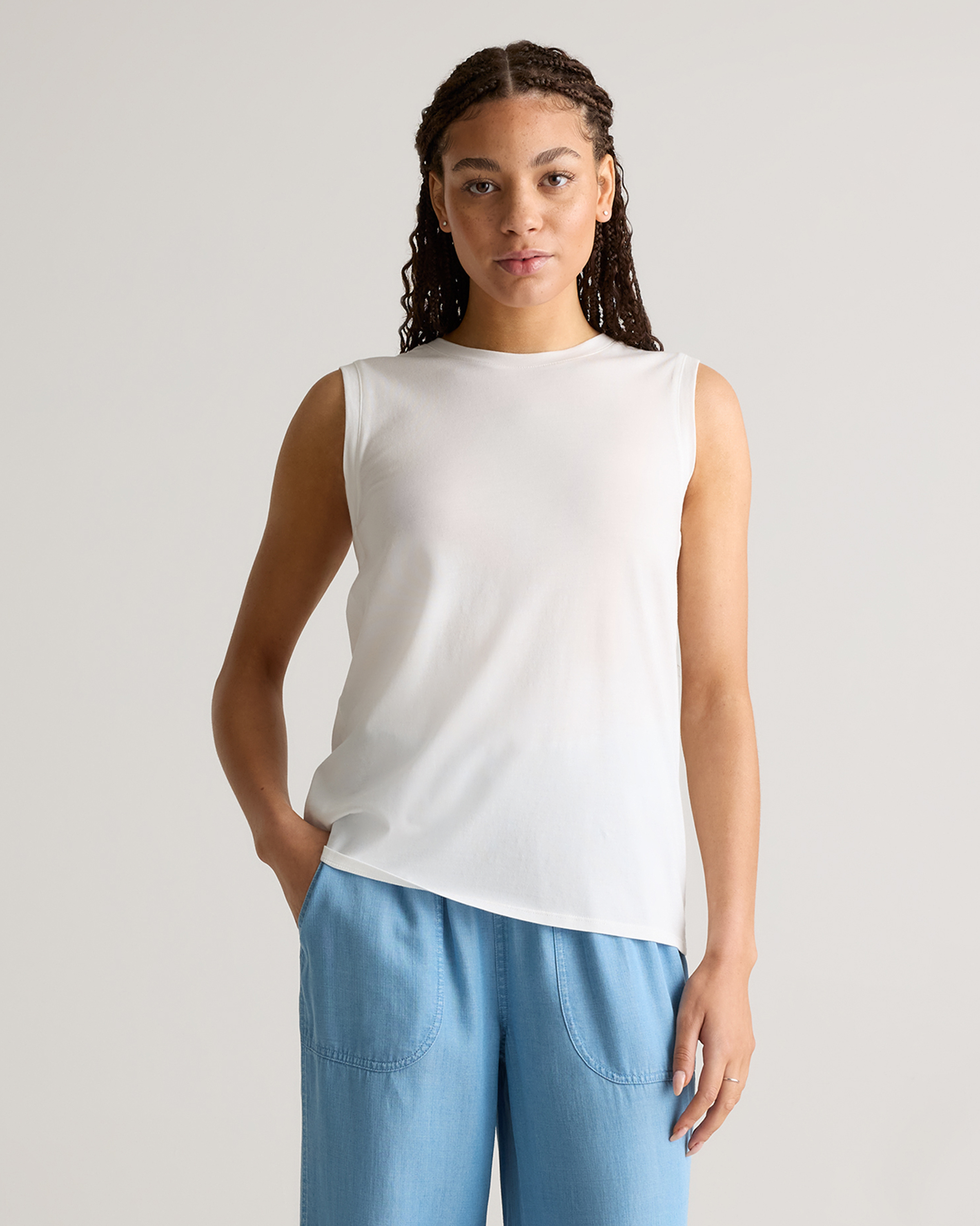 Cotton Modal Muscle Tank — Image 25