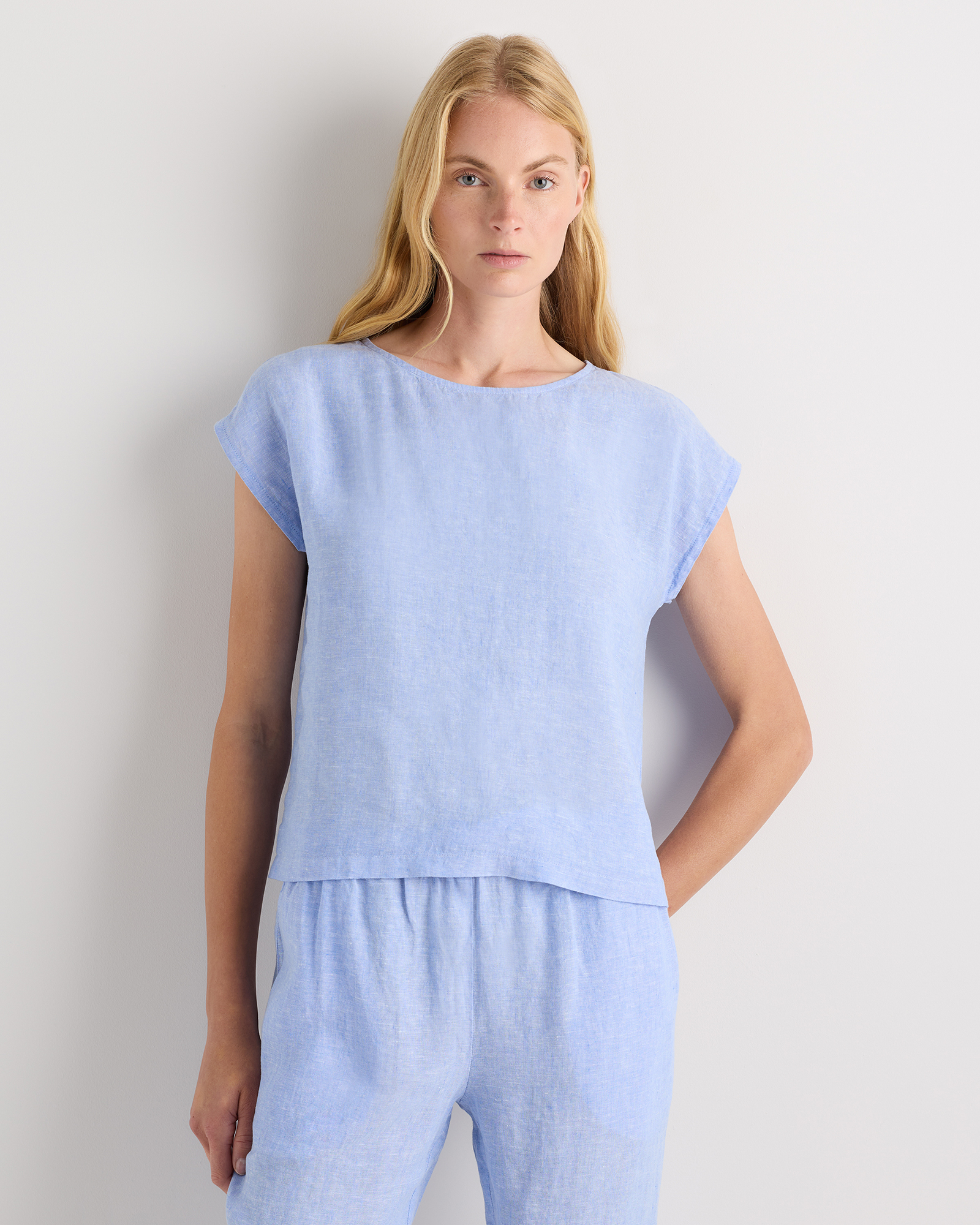 100% European Linen Pajama Set — Image 36