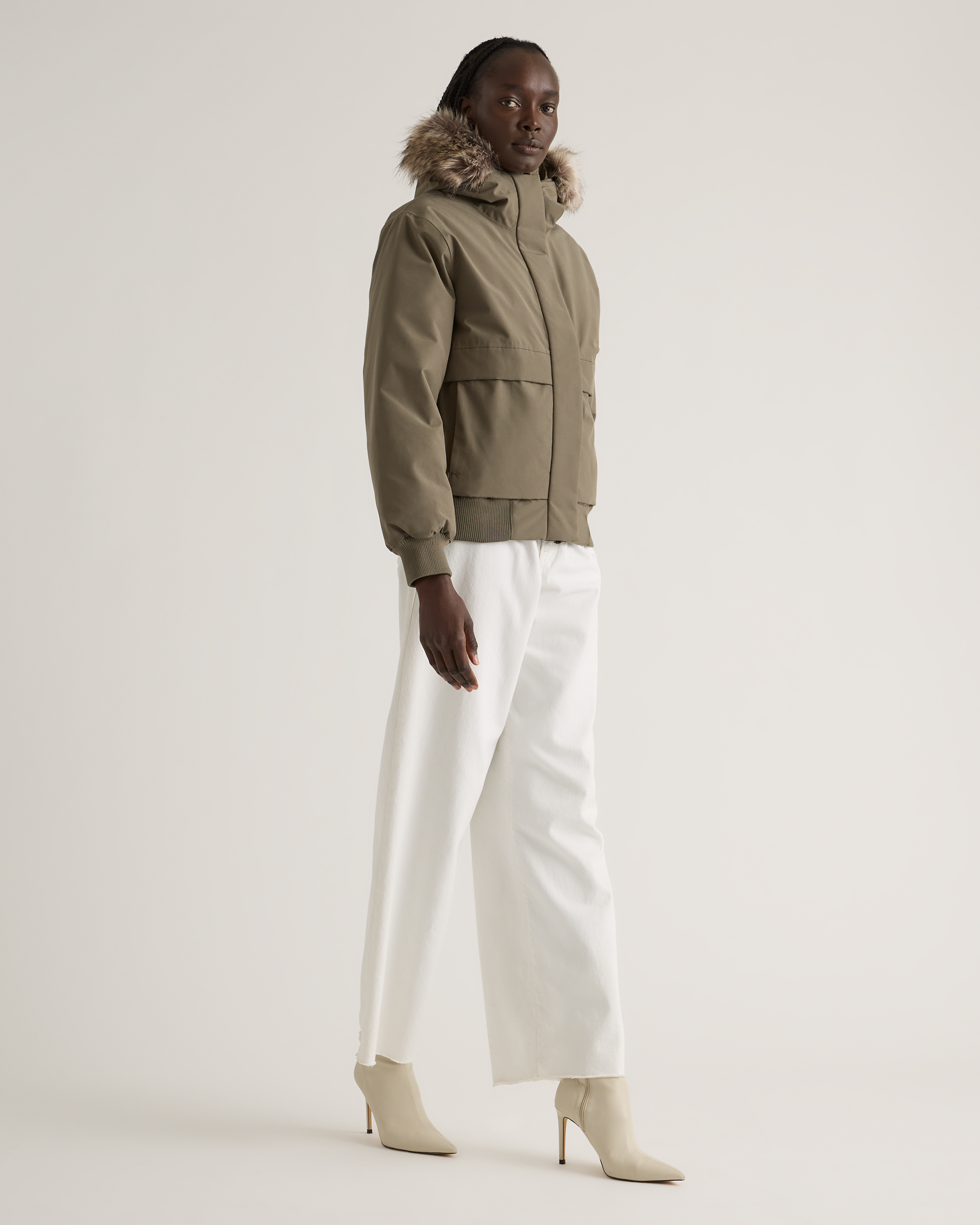 Responsible Down Hooded Short Parka — Image 28