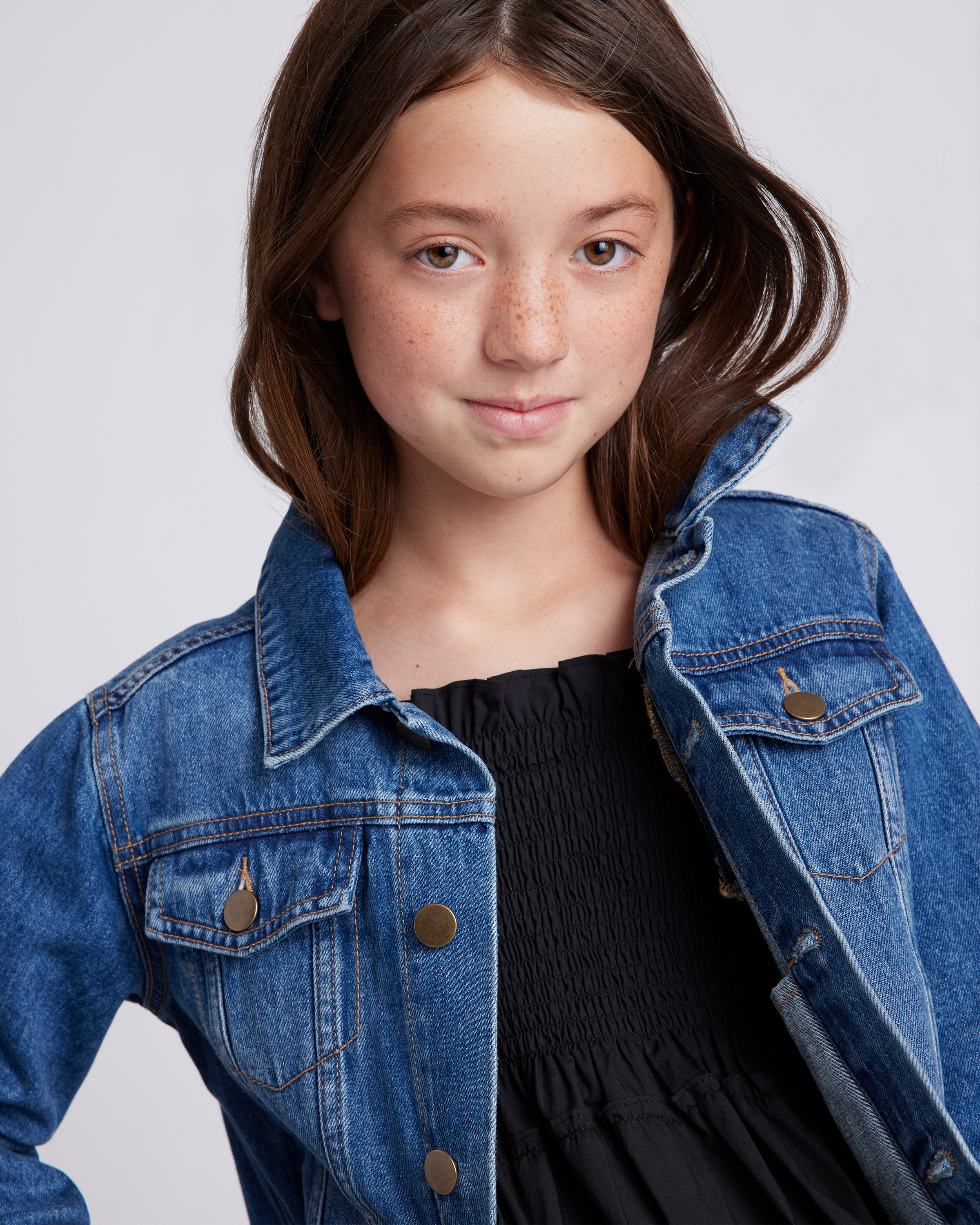 100% Organic Cotton Poplin Smocked Dress — Image 3