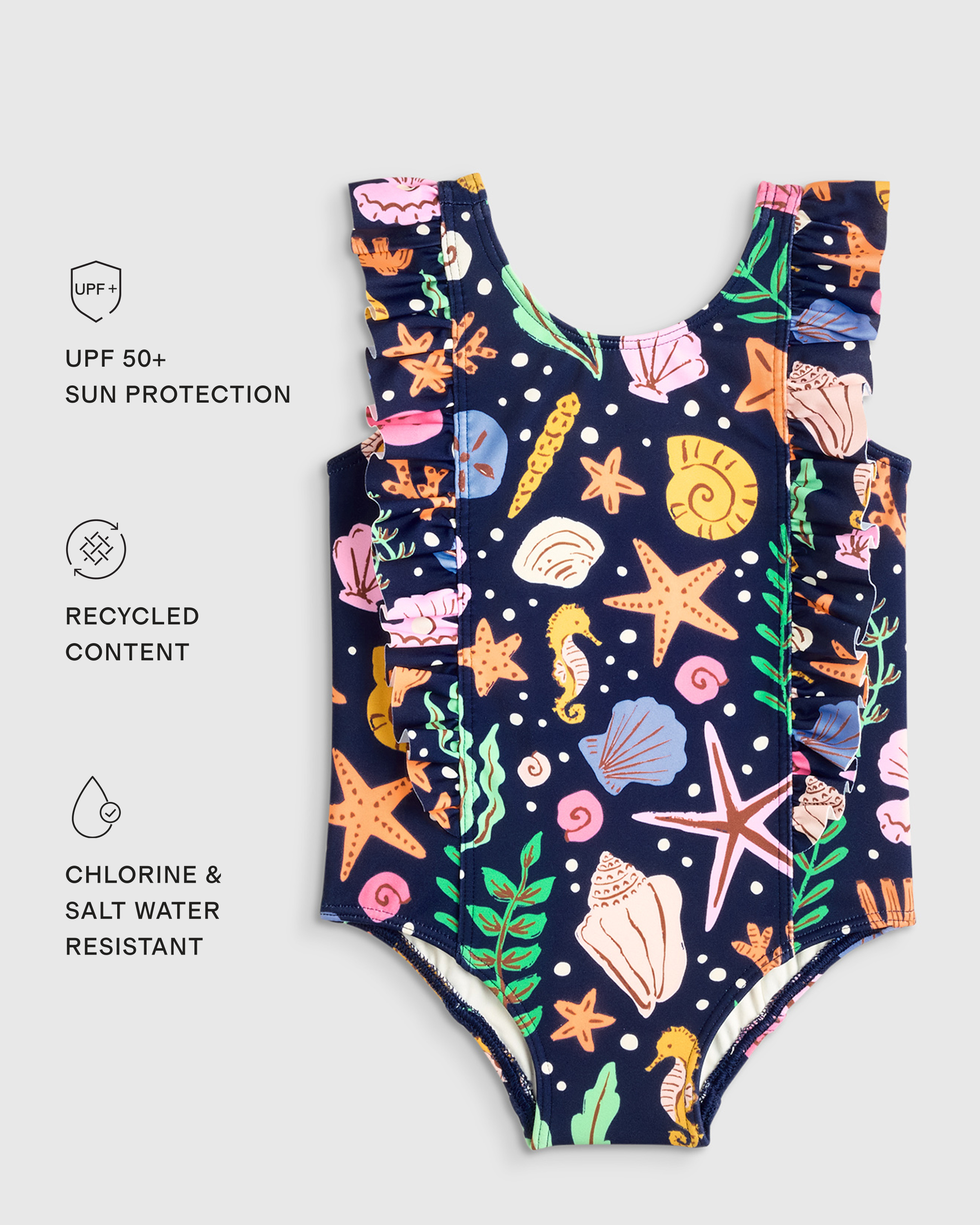 Ruffle One Piece Swimsuit — Image 7