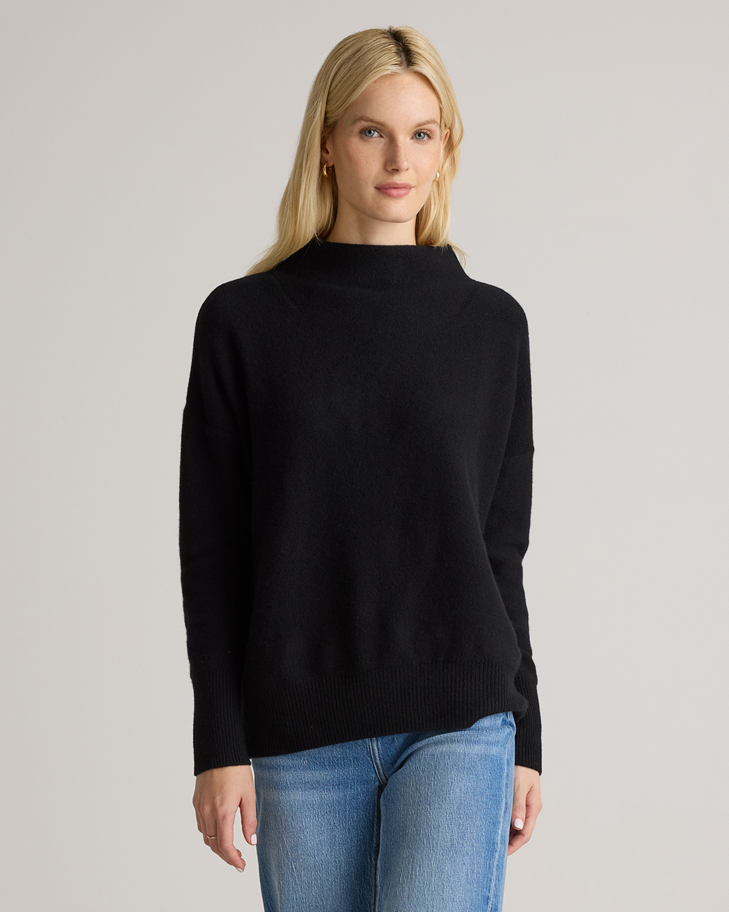Mongolian Cashmere Funnel Neck Sweater — Image 17