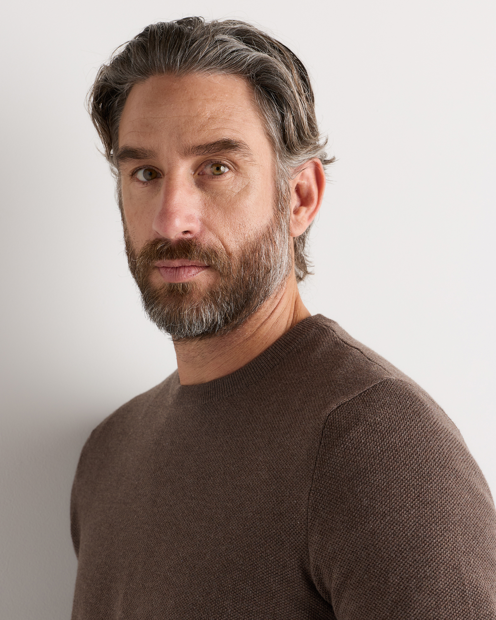100% Organic Cotton Pique Crewneck Sweater — Image 16