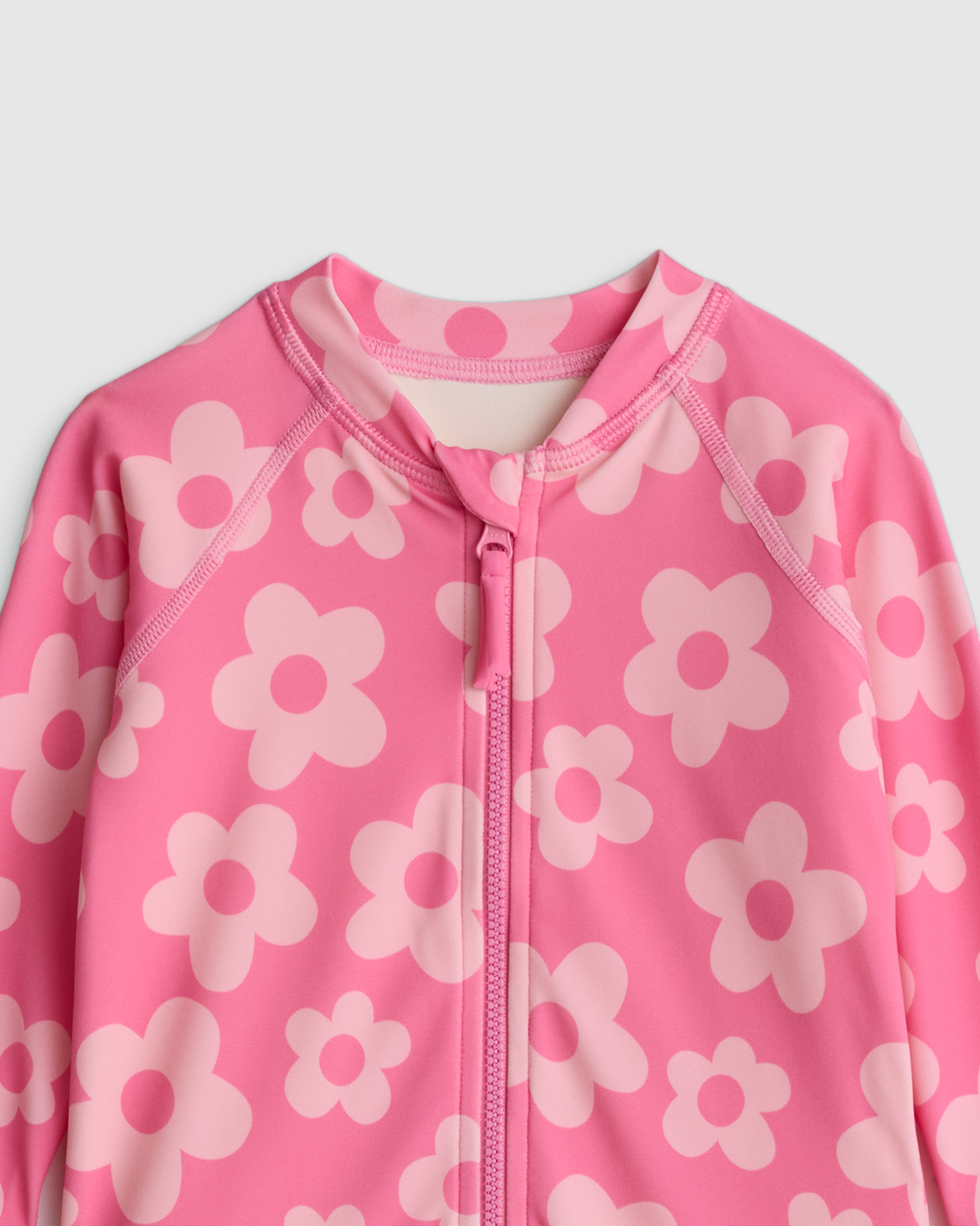 Long Sleeve Zip-Up Rash Guard One-Piece — Image 6
