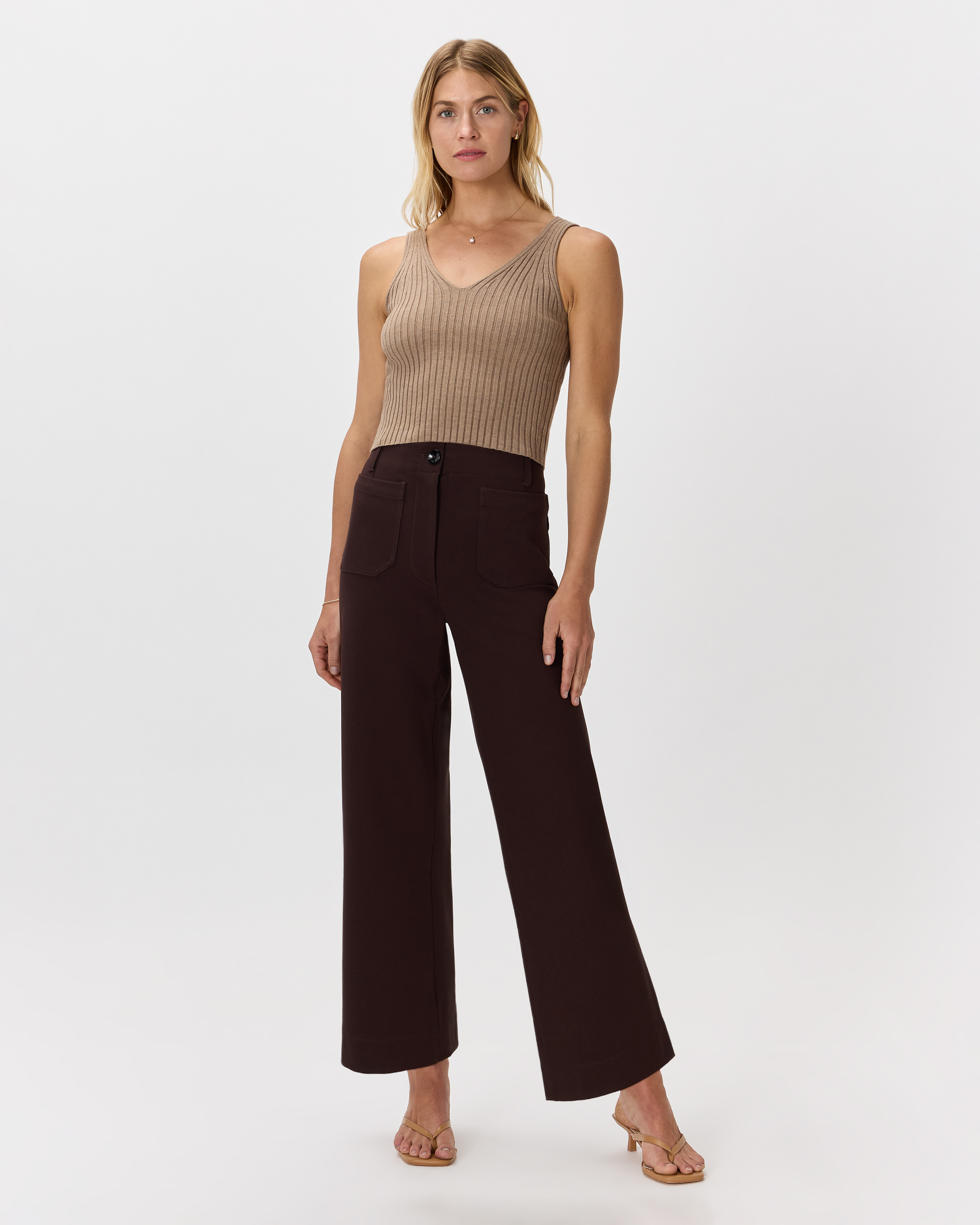 Ultra-Stretch Ponte Cropped Wide Leg Pants — Image 19