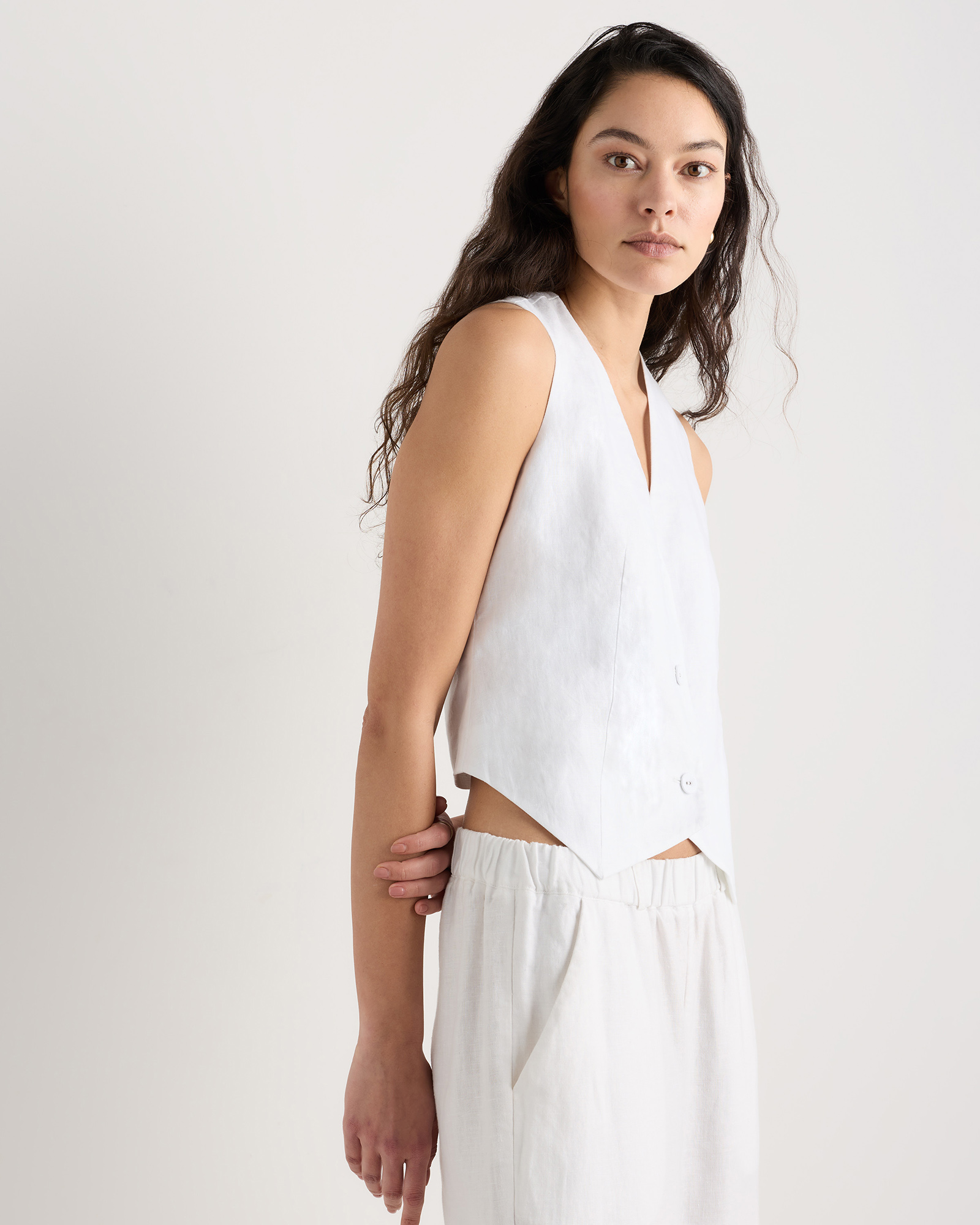 100% European Linen Vest — Image 37