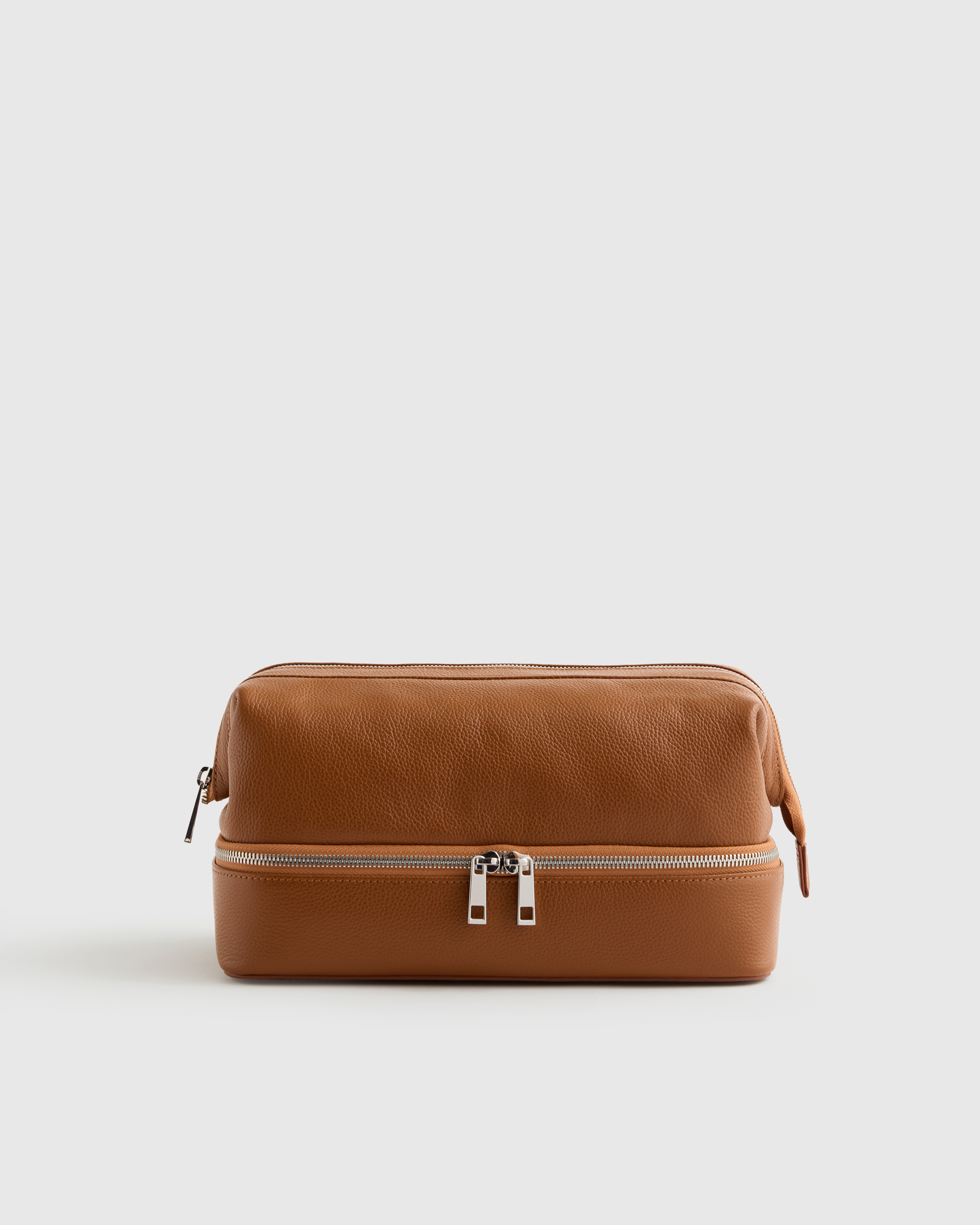 Italian Leather Dual Compartment Toiletry Bag — Image 21