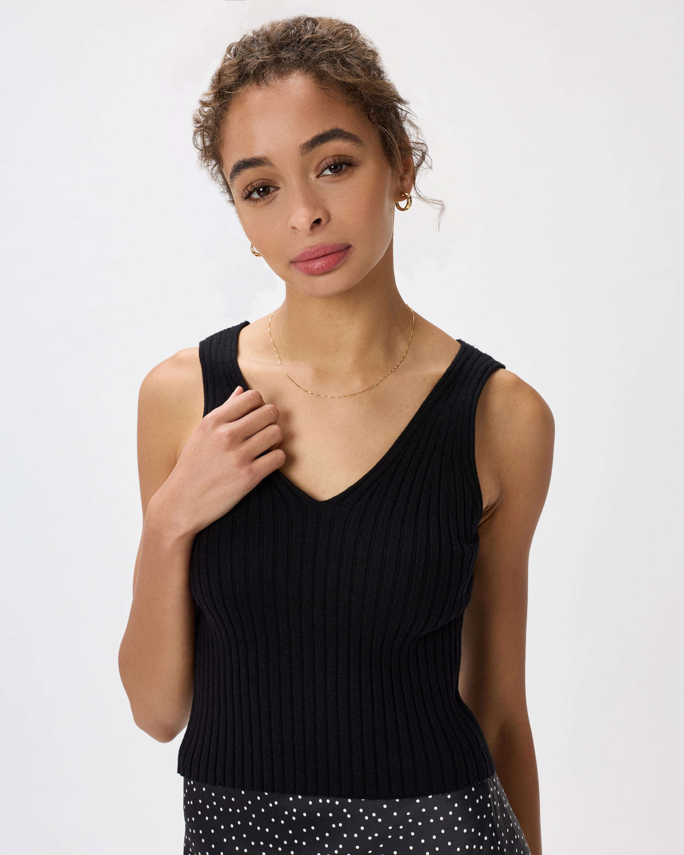 14K Gold Petite Box Chain Necklace — Image 3