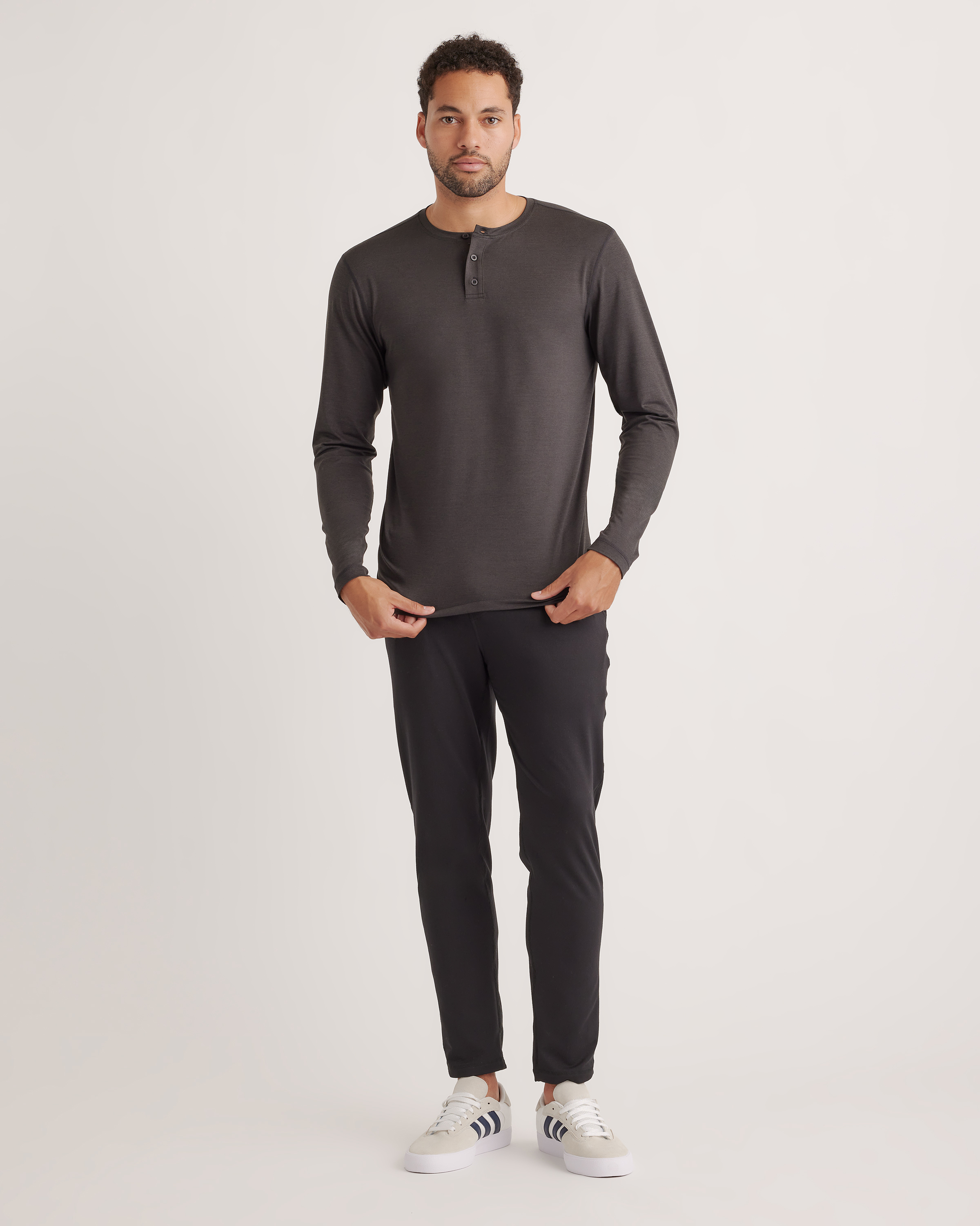 Flowknit Breeze Performance Long Sleeve Henley Tee — Image 16