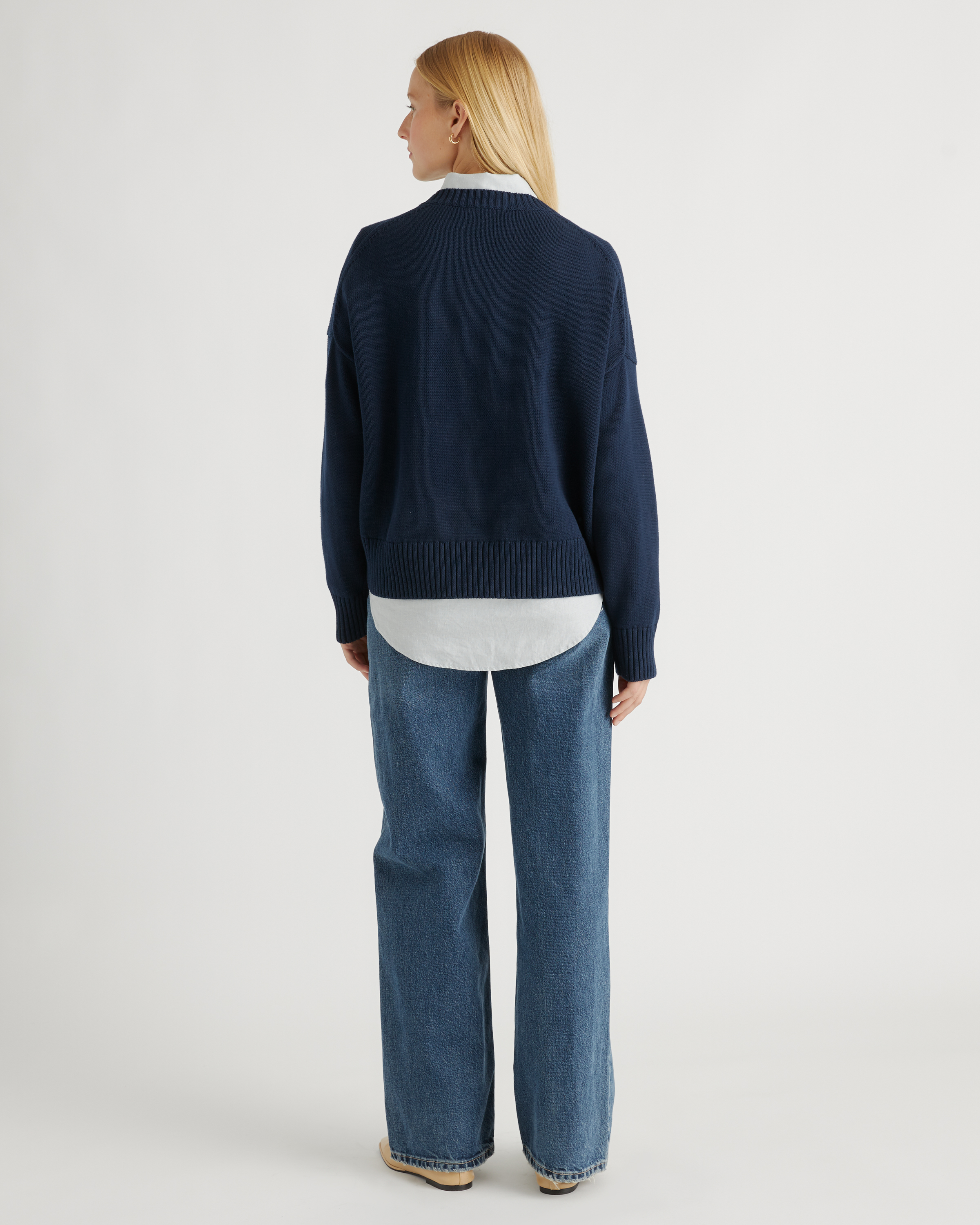 100% Organic Cotton Boyfriend Crew Sweater — Image 22