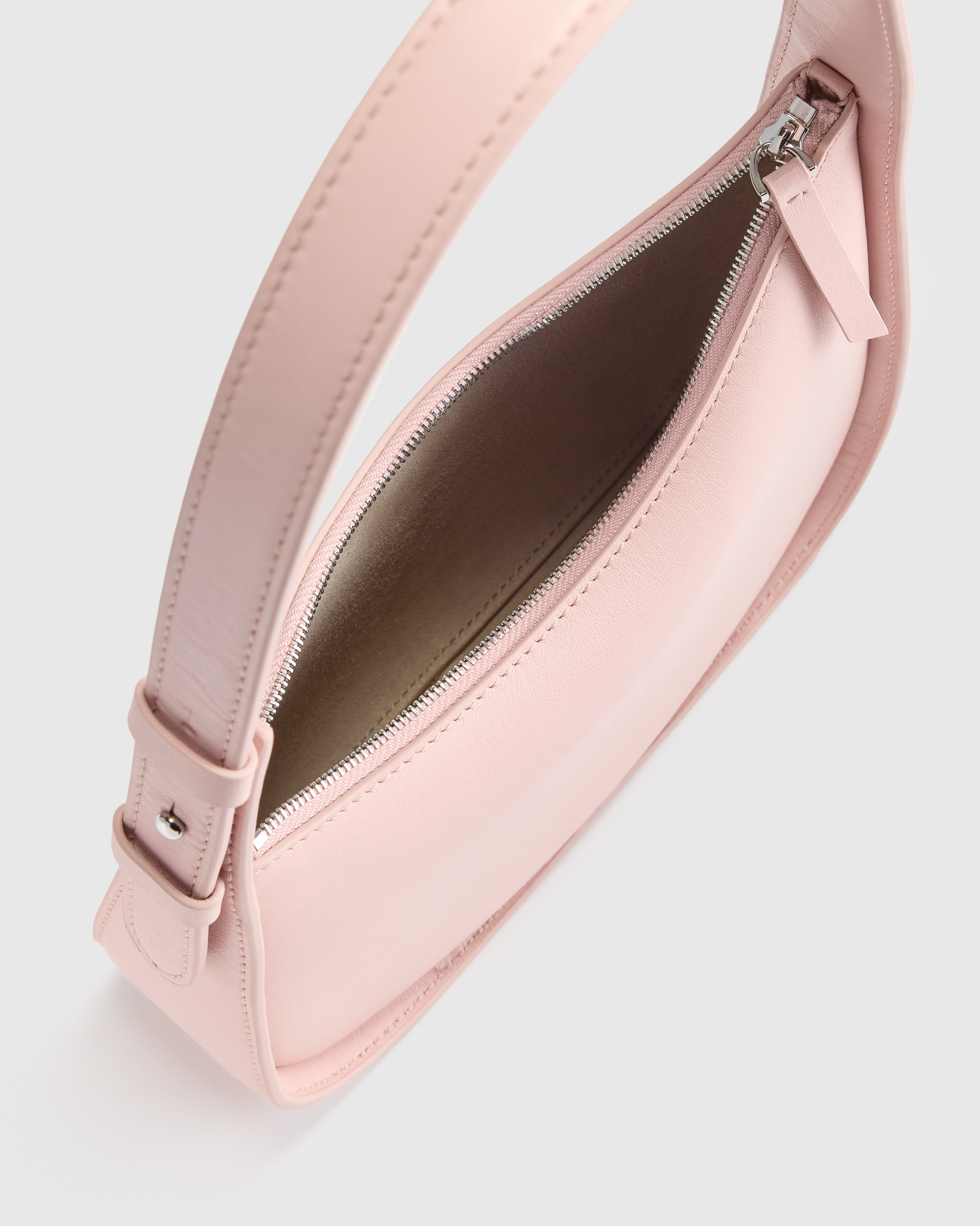 Italian Leather Asymmetrical Mini Shoulder Bag — Image 24