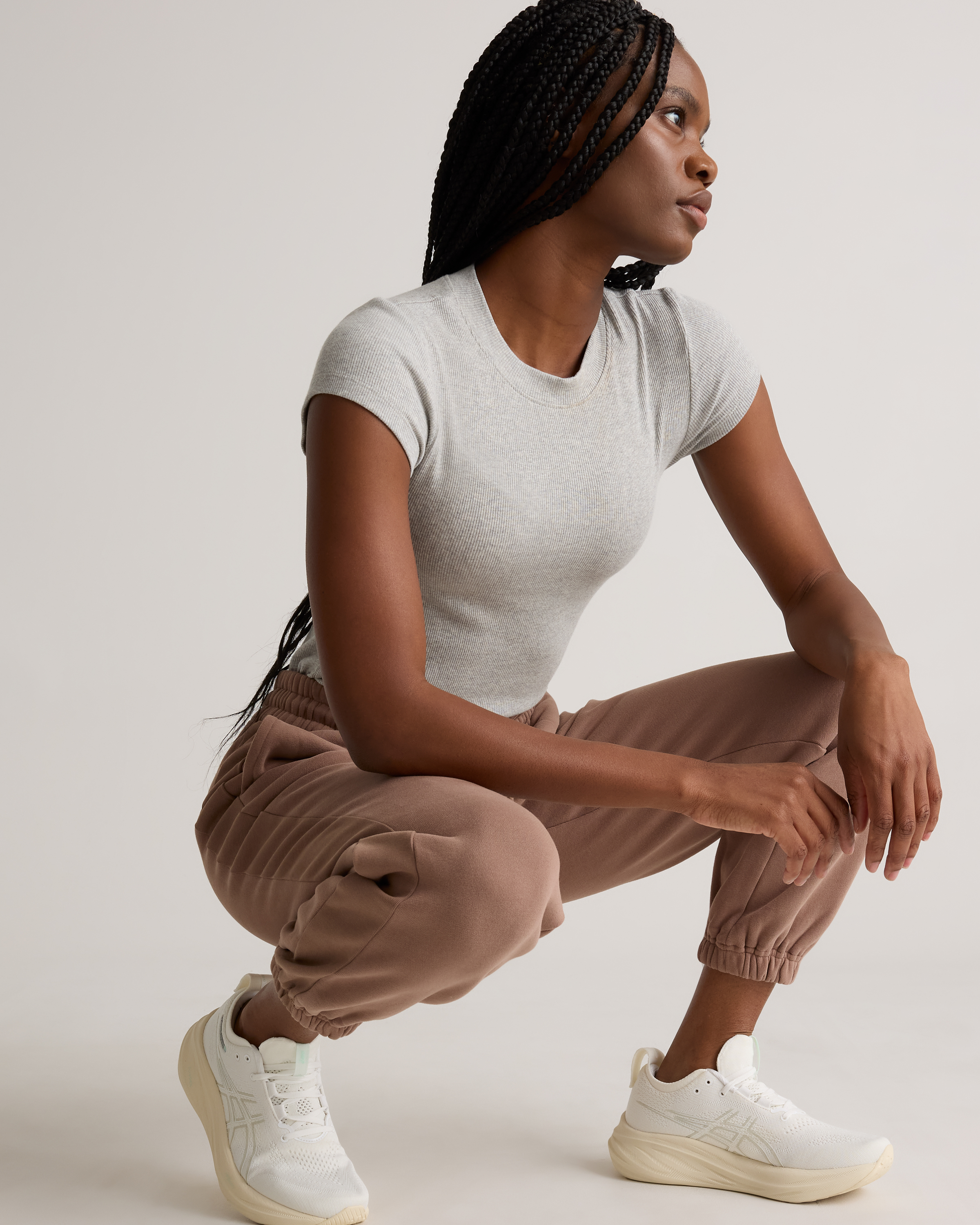 Organic Heavyweight Fleece Boyfriend Sweatpants — Image 3