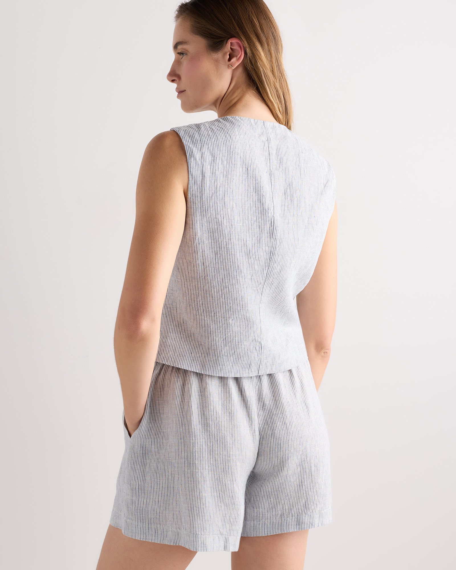 100% European Linen Vest — Image 26