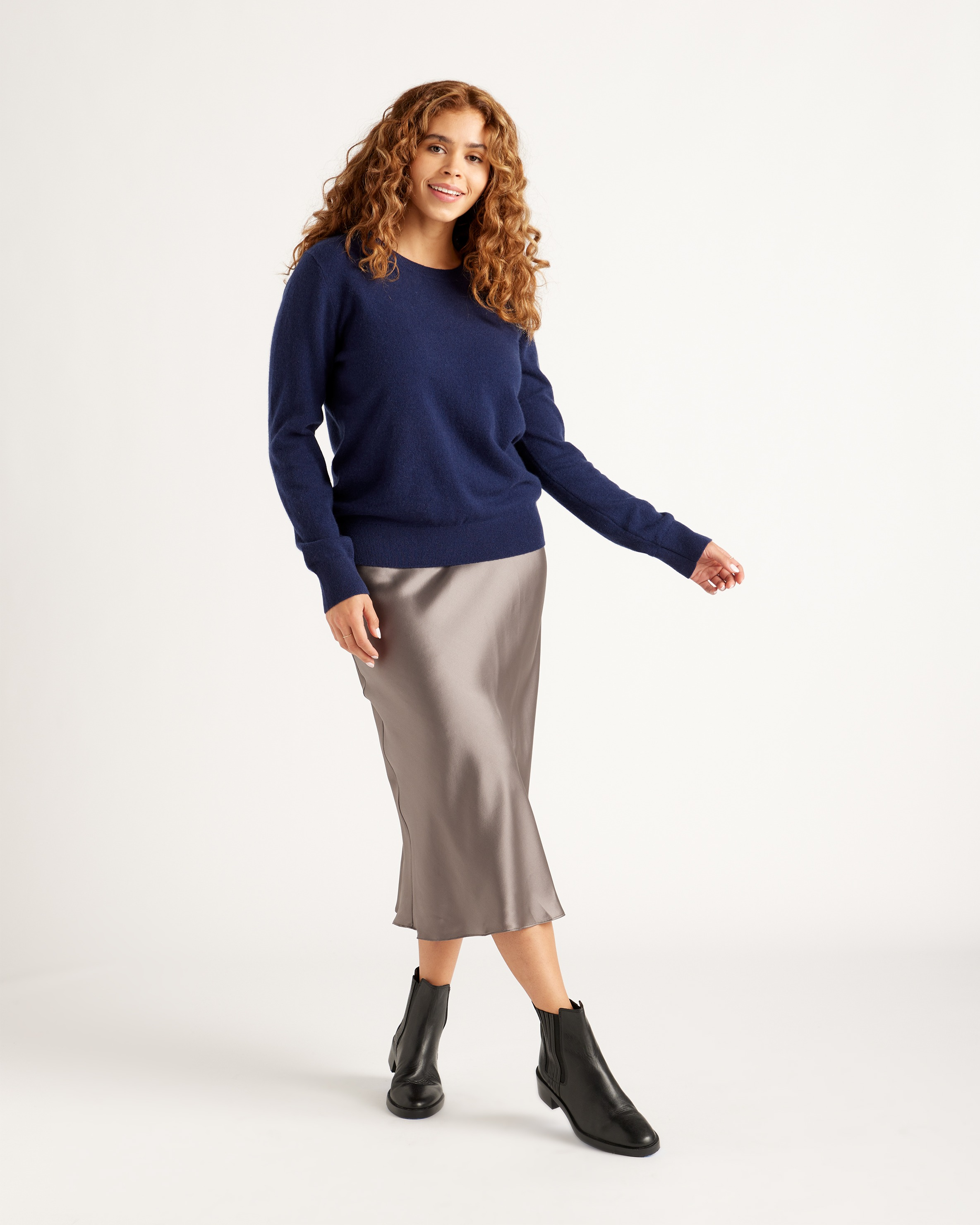 Mongolian Spring Cashmere Crewneck Sweater — Image 40