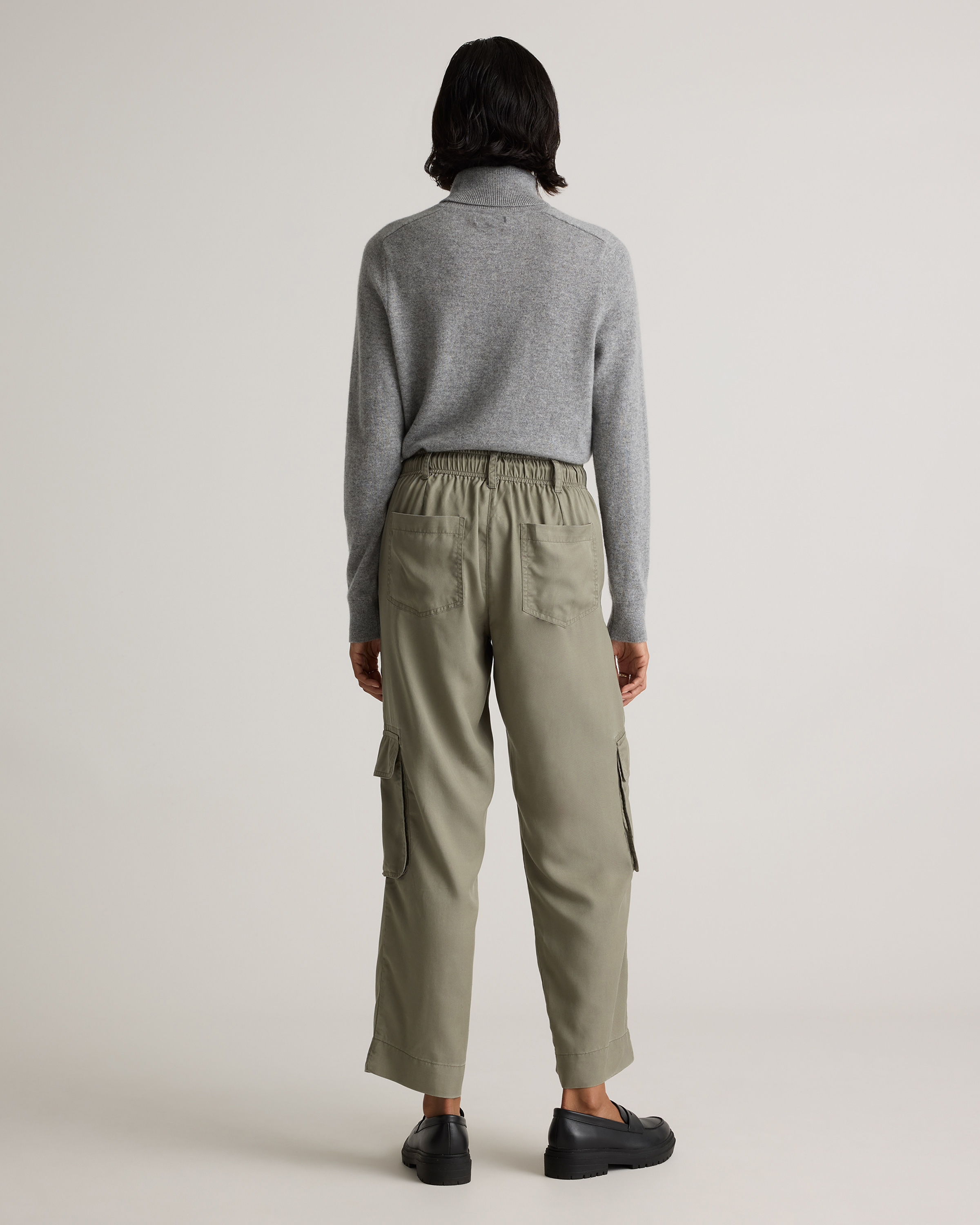 Vintage Wash Tencel Drawstring Cargo Pants — Image 18