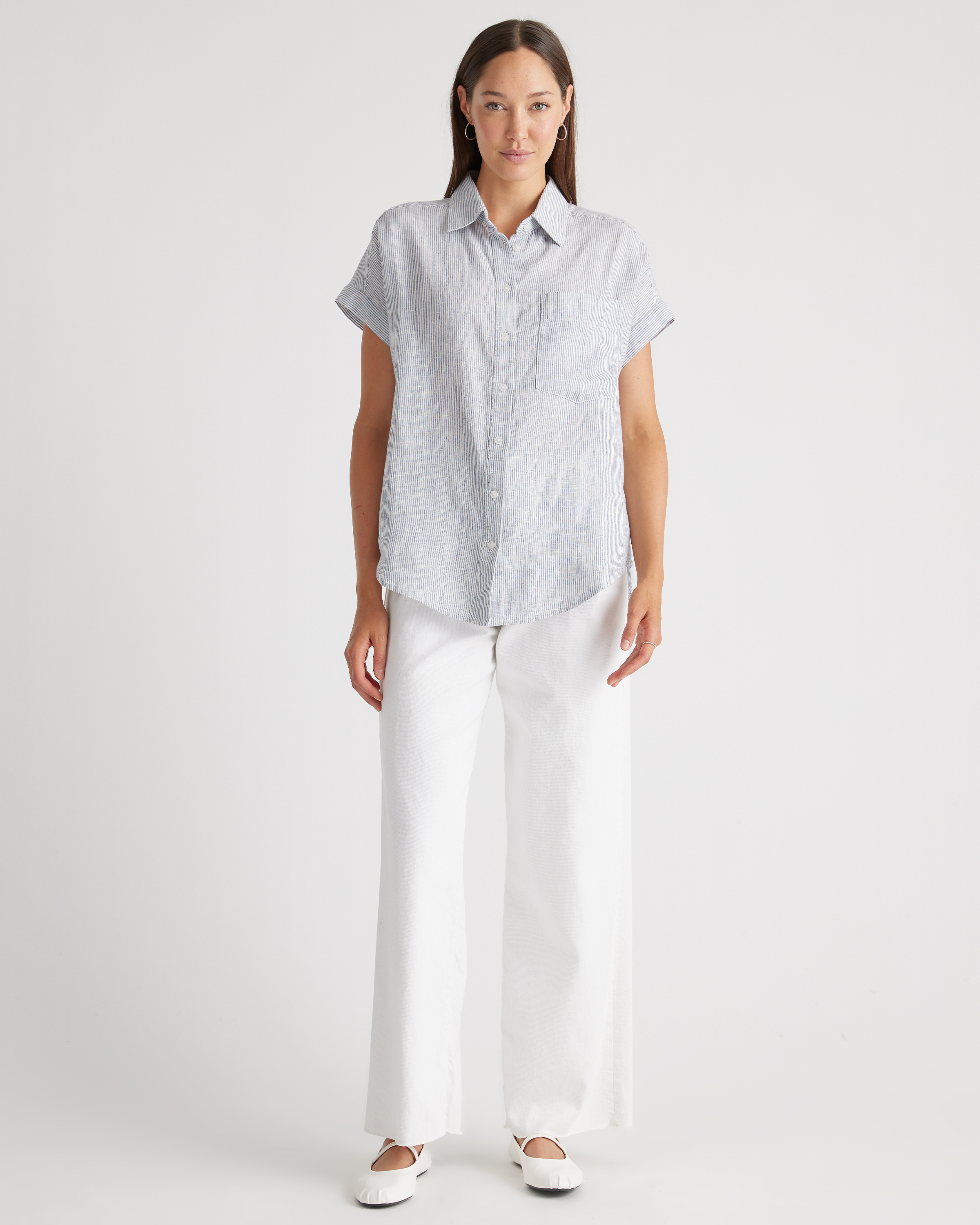 100% European Linen Camp Shirt — Image 20