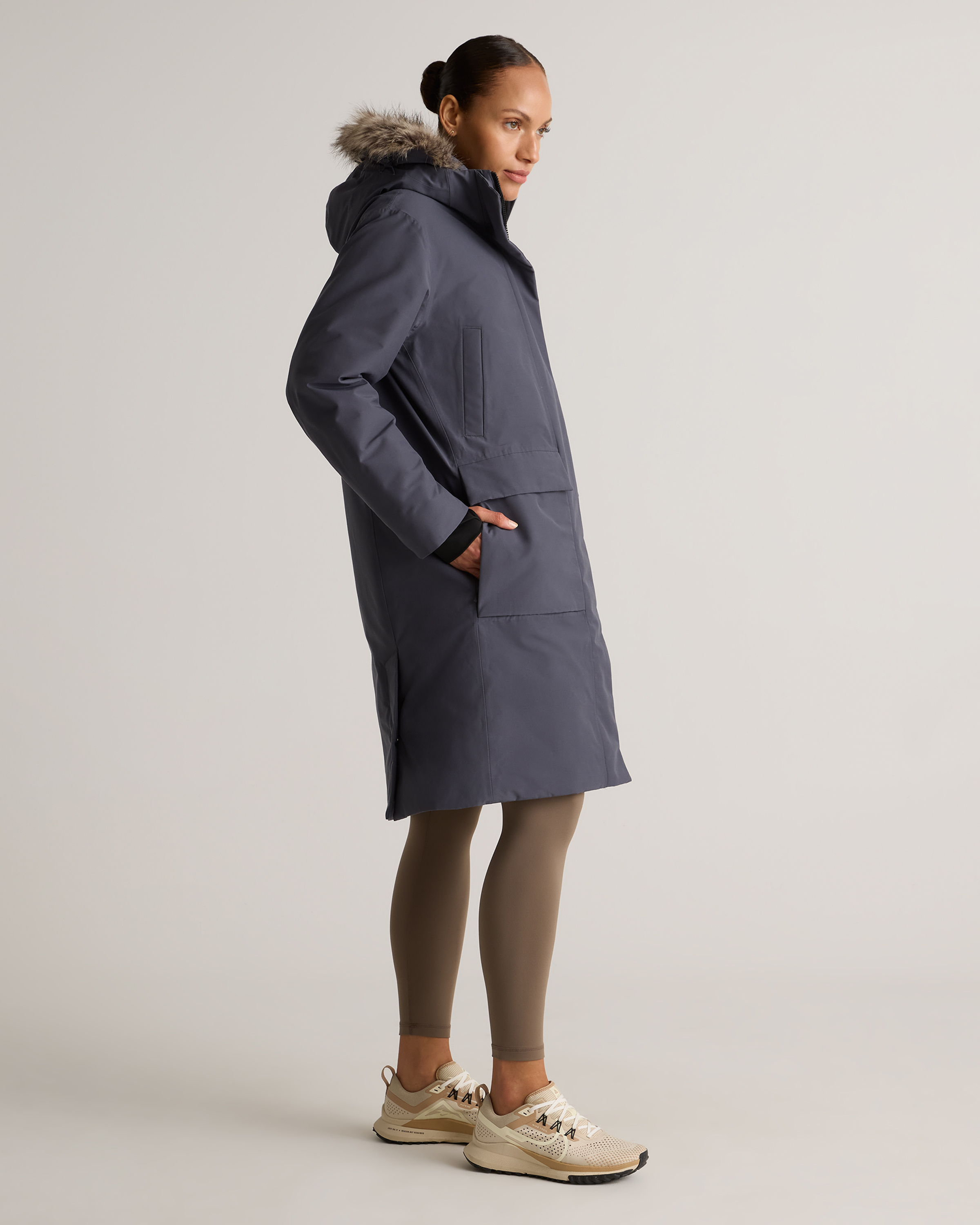 Responsible Down Hooded Long Parka — Image 46