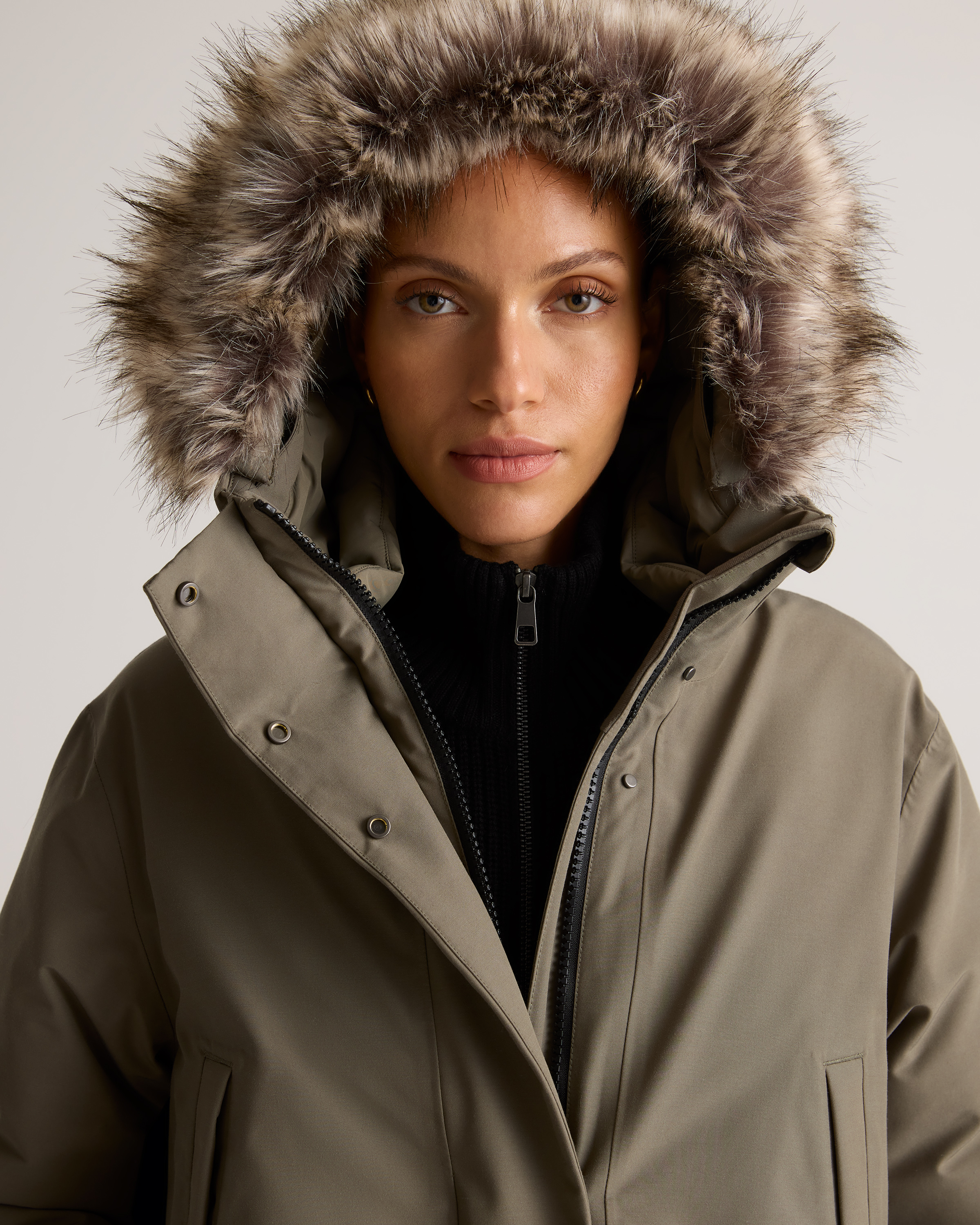 Responsible Down Hooded Long Parka — Image 6
