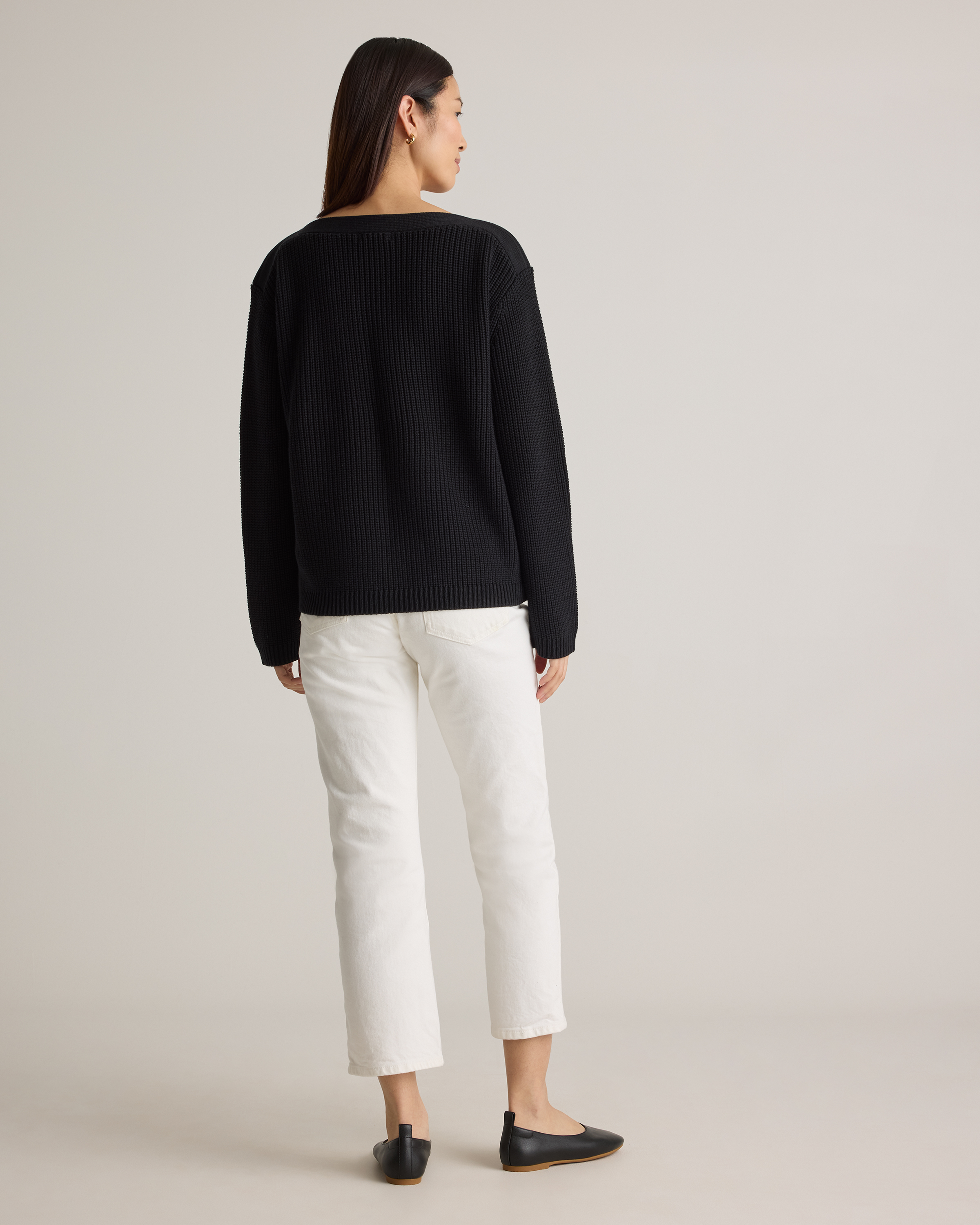 100% Organic Cotton Fisherman Boatneck Sweater — Image 19