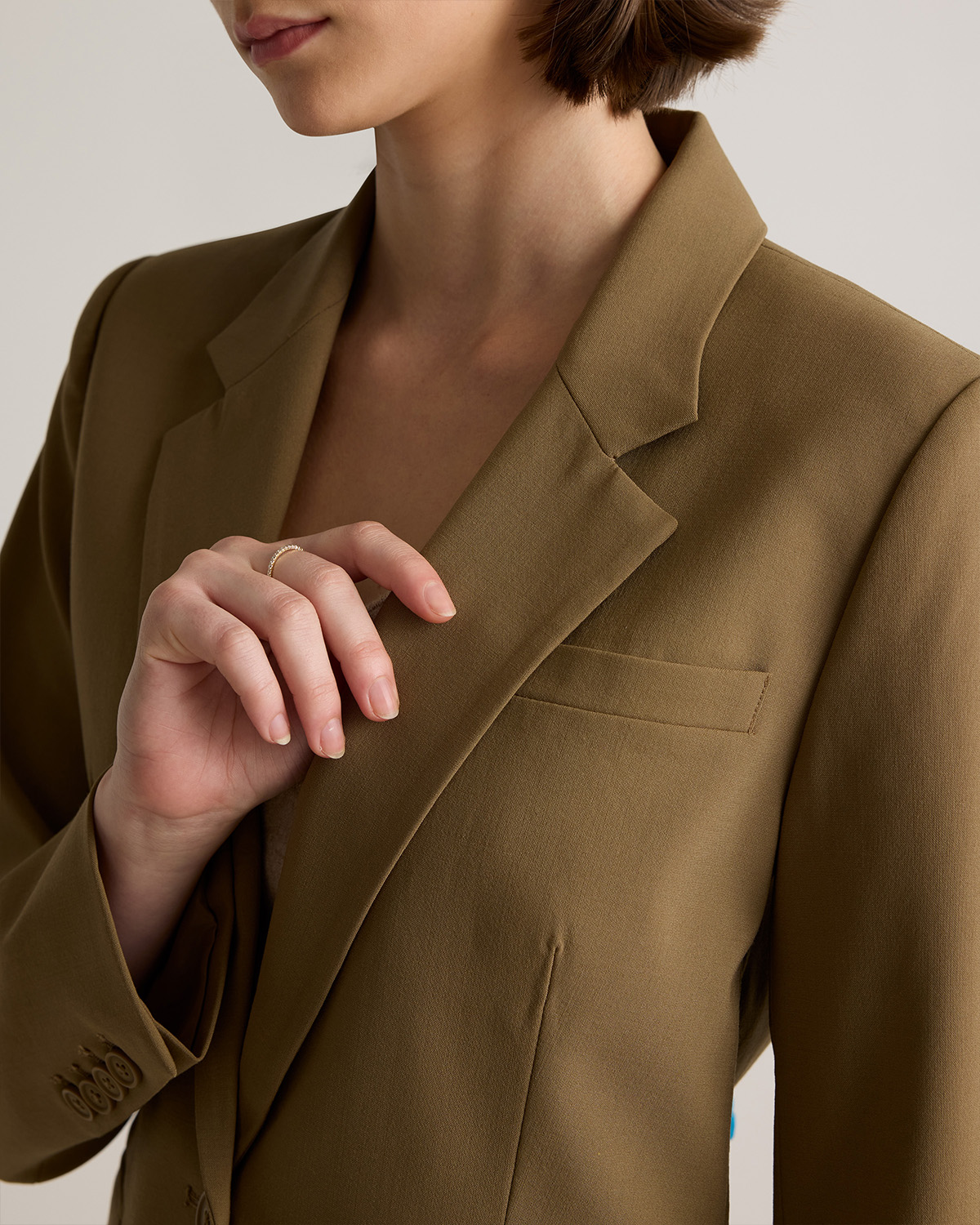 Italian Wool Long Blazer — Image 33
