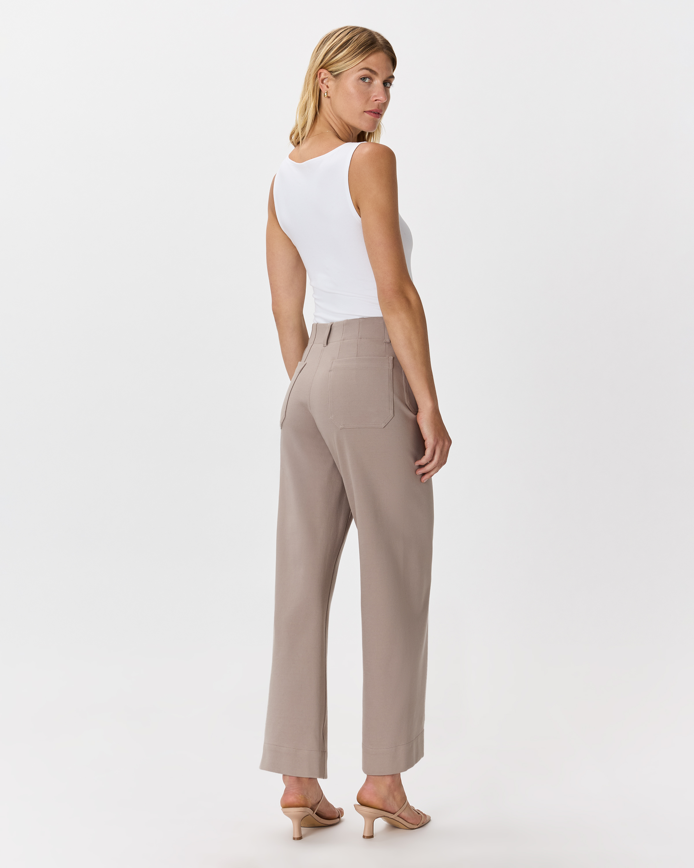 Ultra-Stretch Ponte Cropped Wide Leg Pants — Image 27