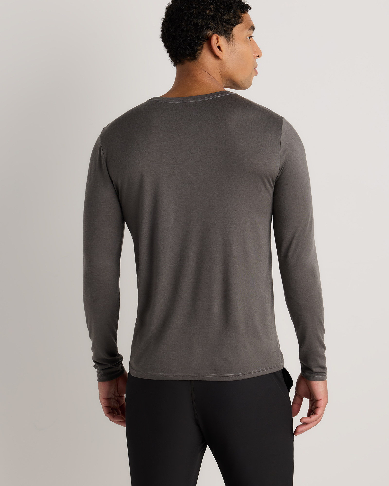 100% Merino Wool All-Season Long Sleeve Base Layer Tee — Image 20