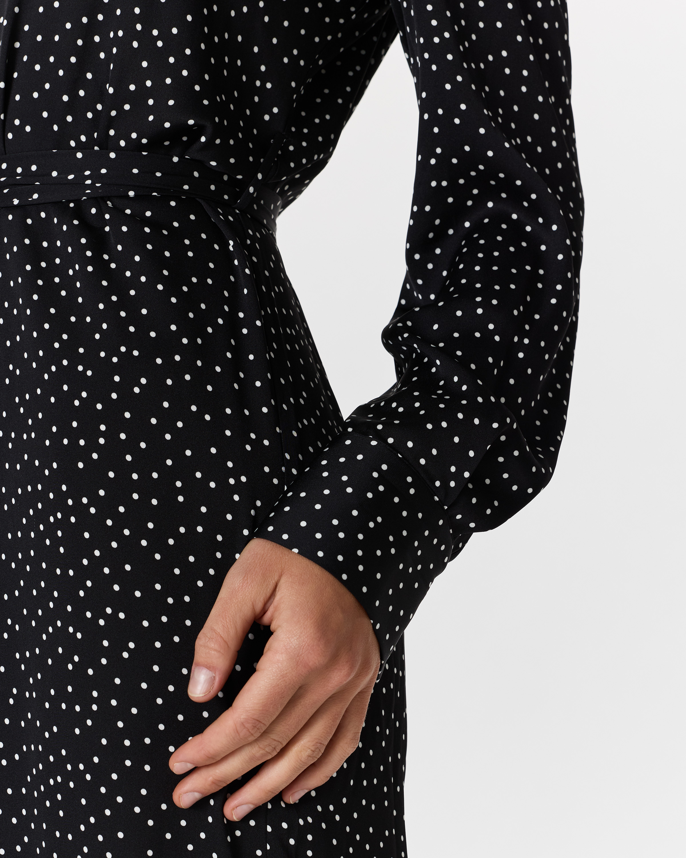 Washable Stretch Silk Maxi Shirt Dress — Image 10