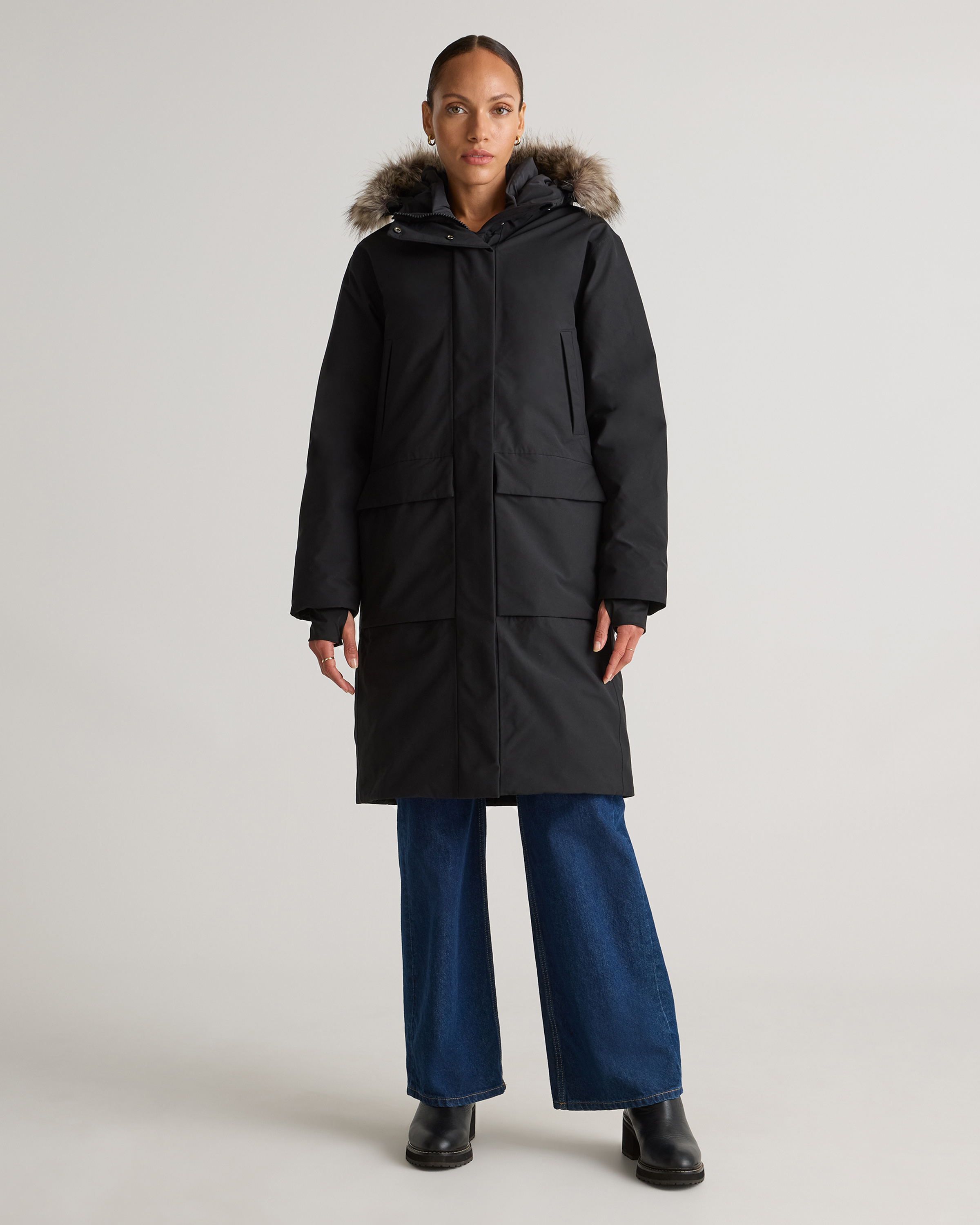 Responsible Down Hooded Long Parka — Image 41