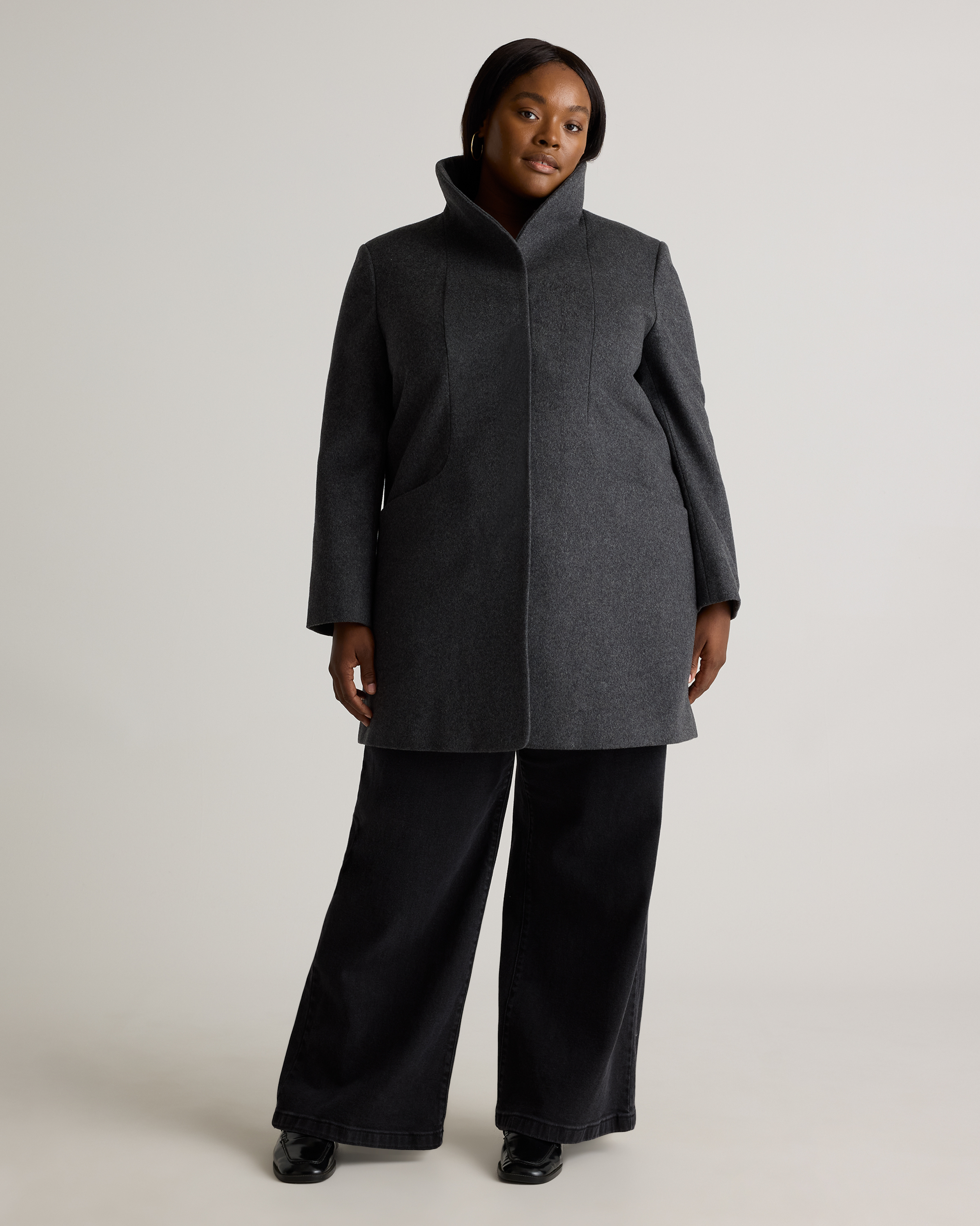 Italian Wool Cocoon Coat — Image 13