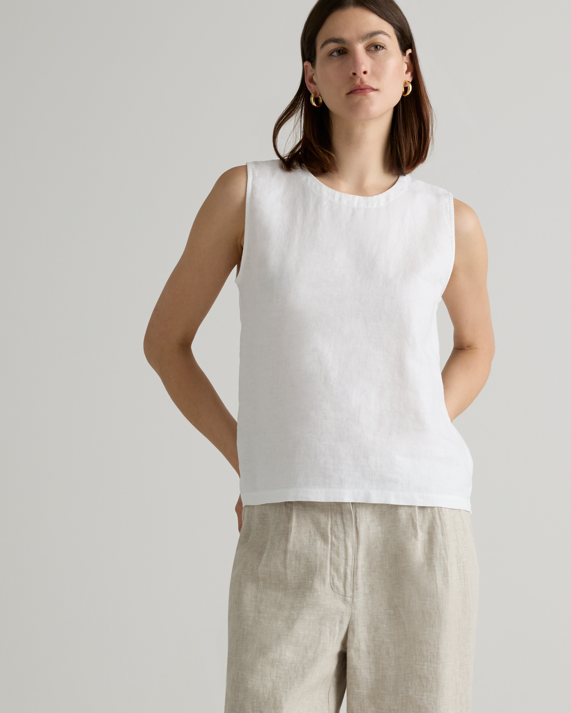 100% European Linen Tank — Image 16