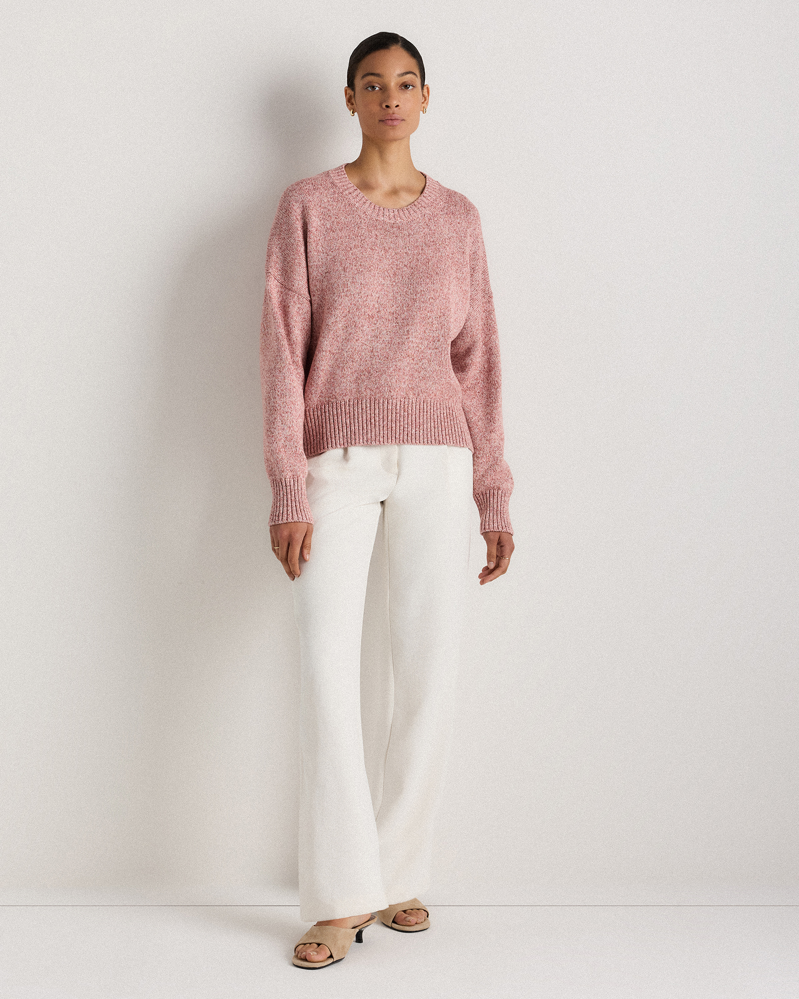 100% Organic Cotton Boyfriend Crew Sweater — Image 41