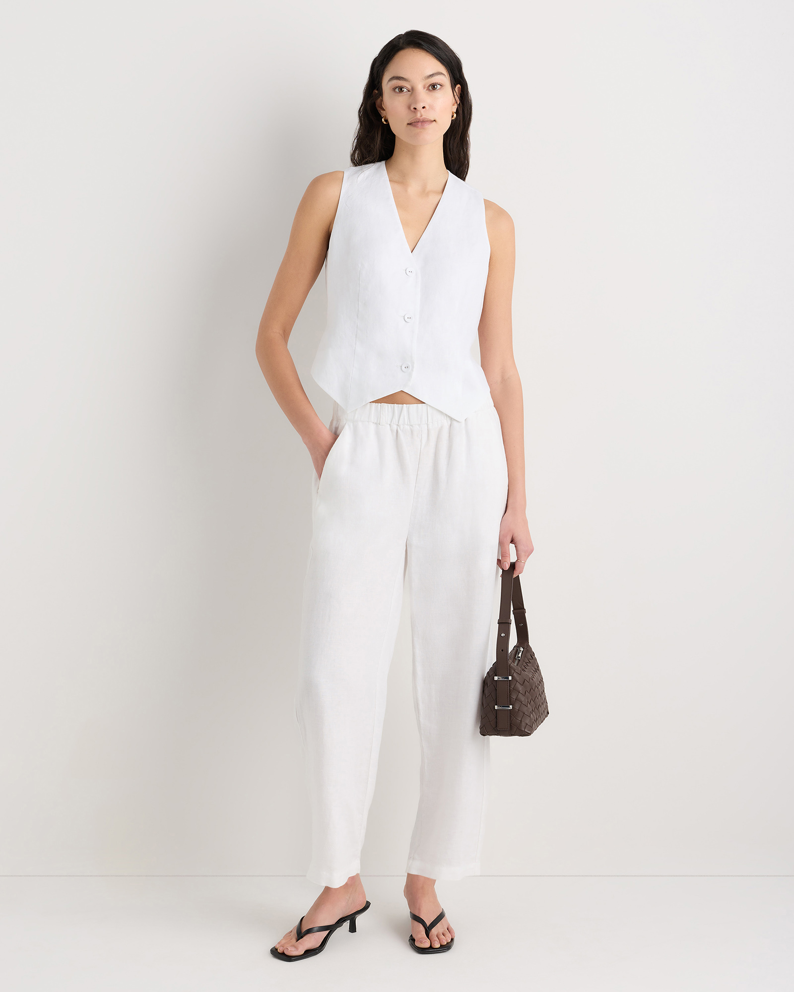 100% European Linen Vest — Image 38