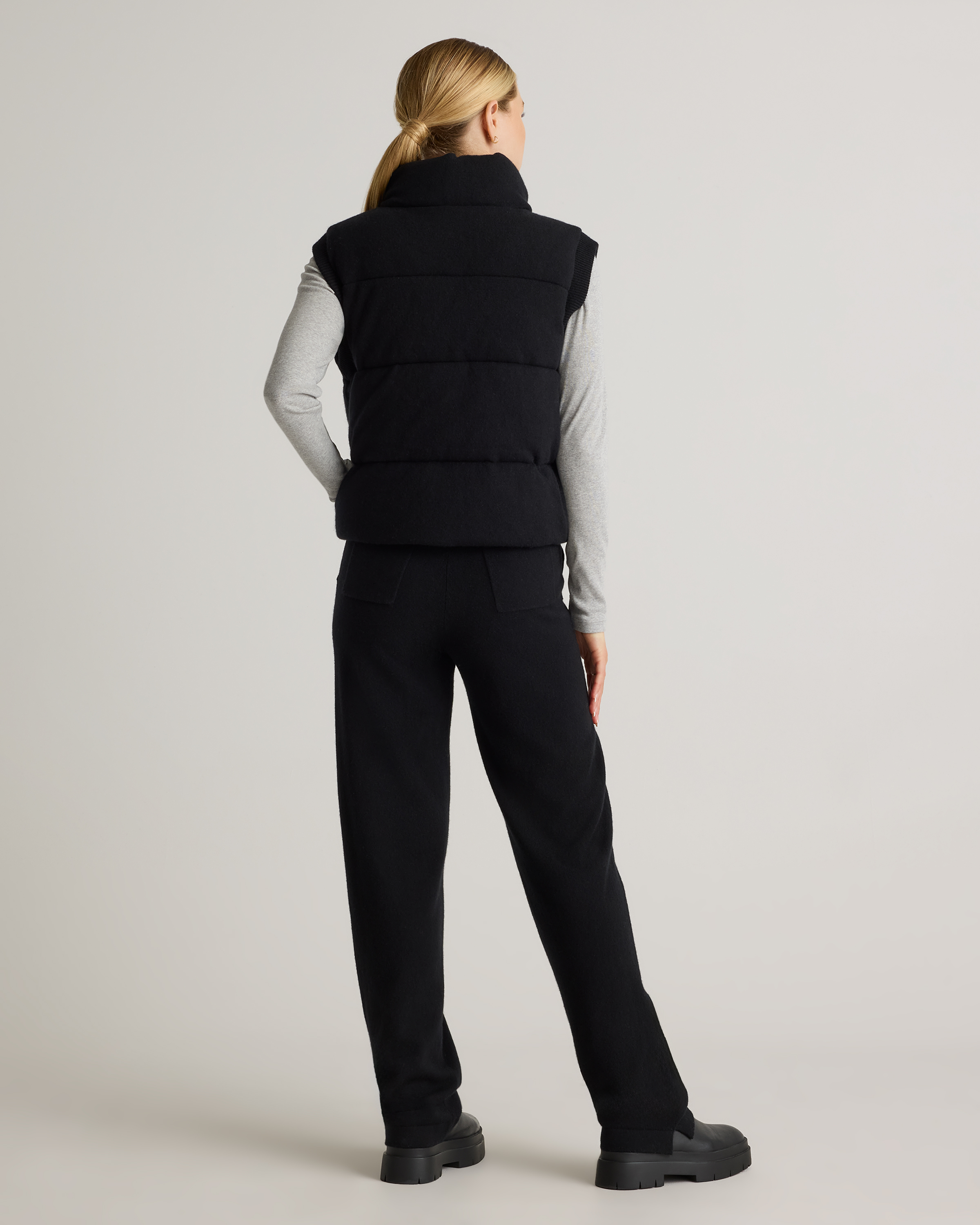 Mongolian Cashmere Puffer Vest — Image 22