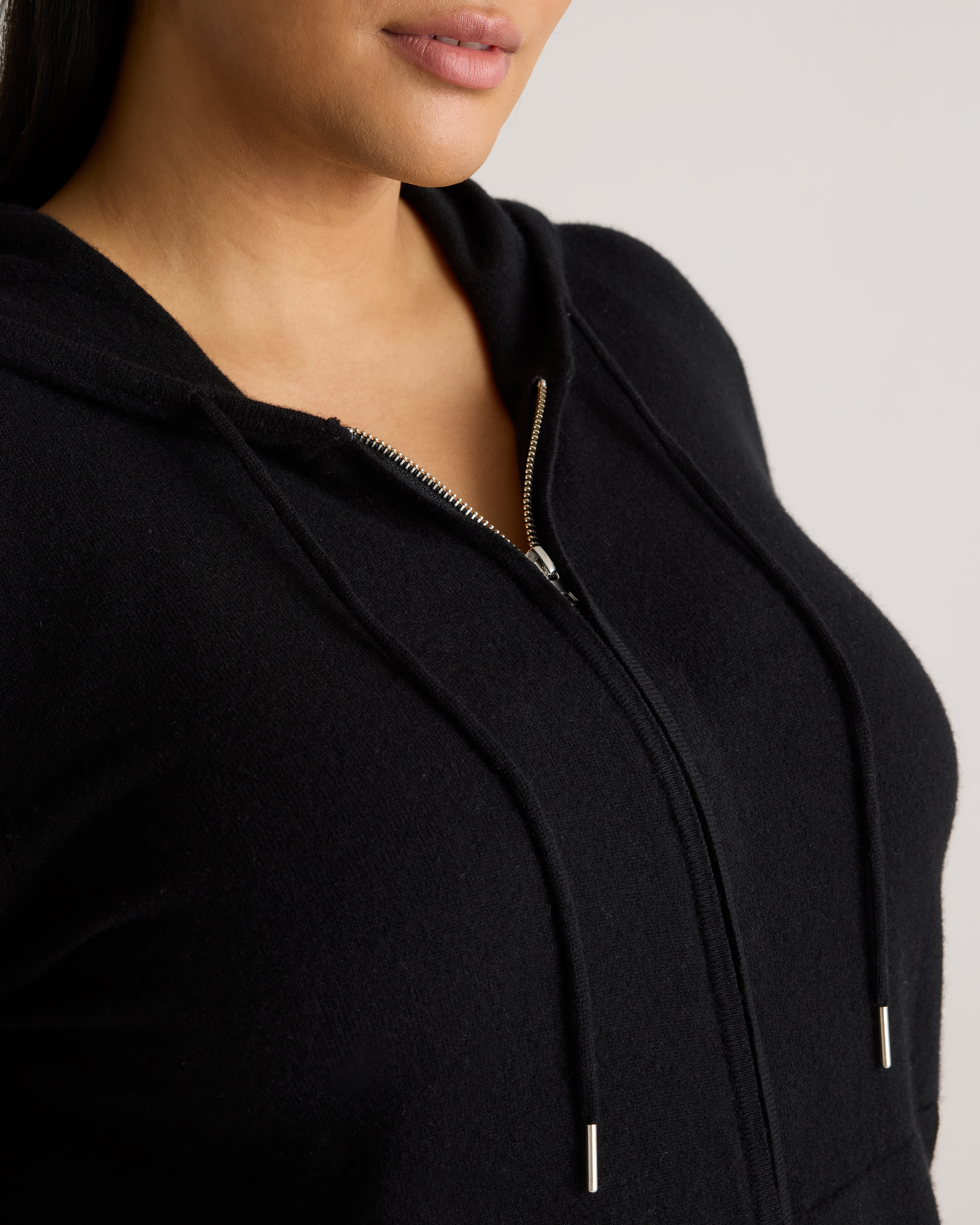 Mongolian Cashmere Full-Zip Hoodie — Image 5