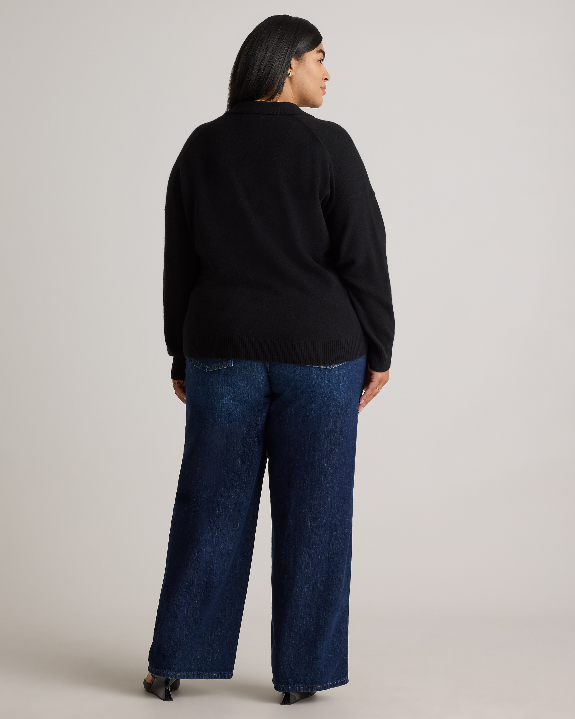Mongolian Cashmere Polo Sweater — Image 12