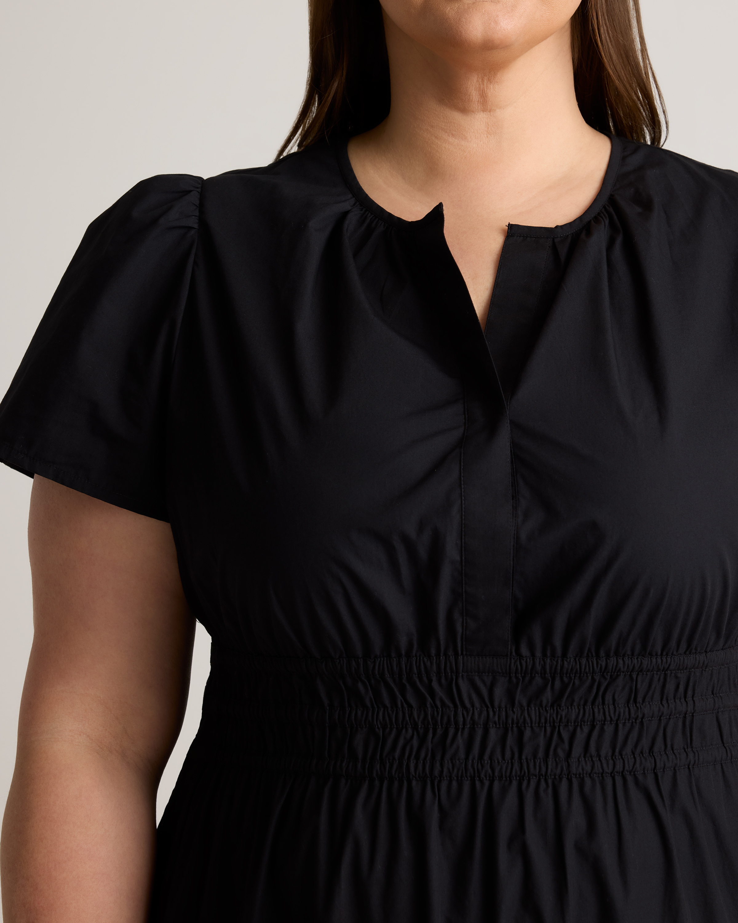 100% Organic Cotton Poplin Tiered Maxi Dress — Image 6