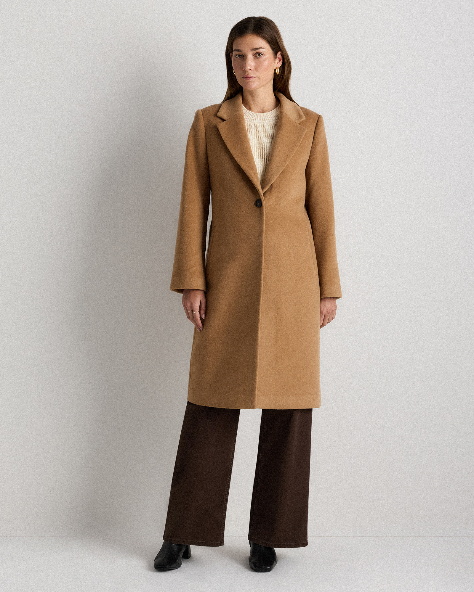 Wool Cashmere Classic Single-Breasted Coat — Image 13