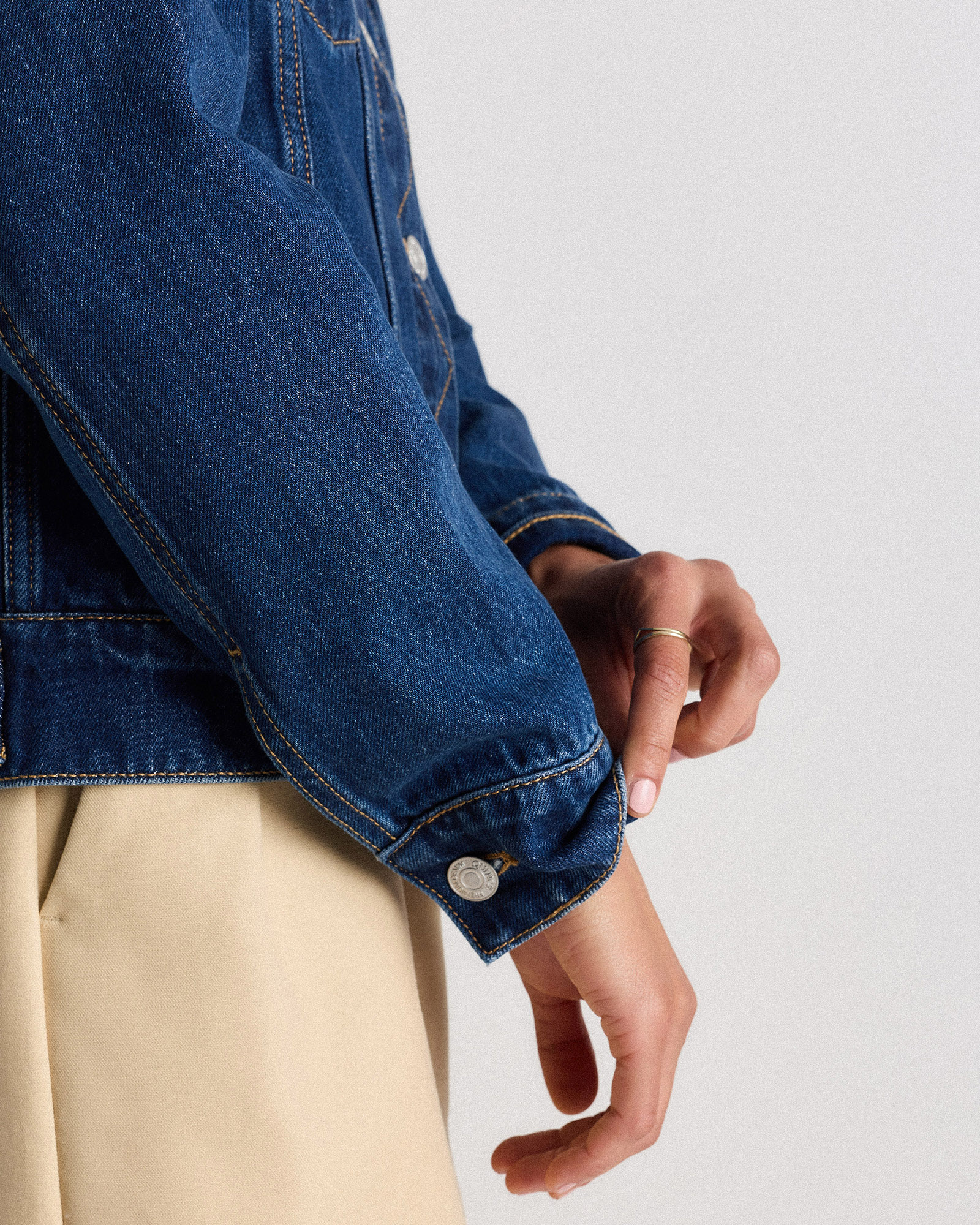 100% Organic Cotton Denim Jacket — Image 11