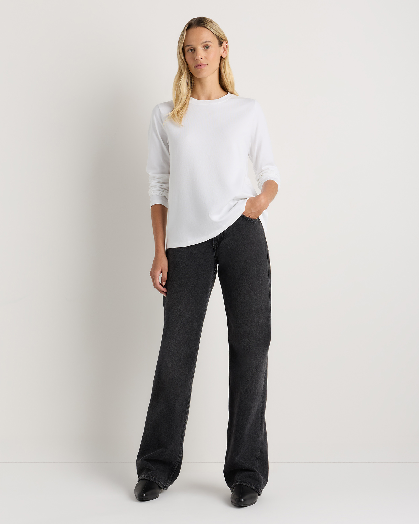 100% Organic Cotton Long Sleeve Swing Tee — Image 16
